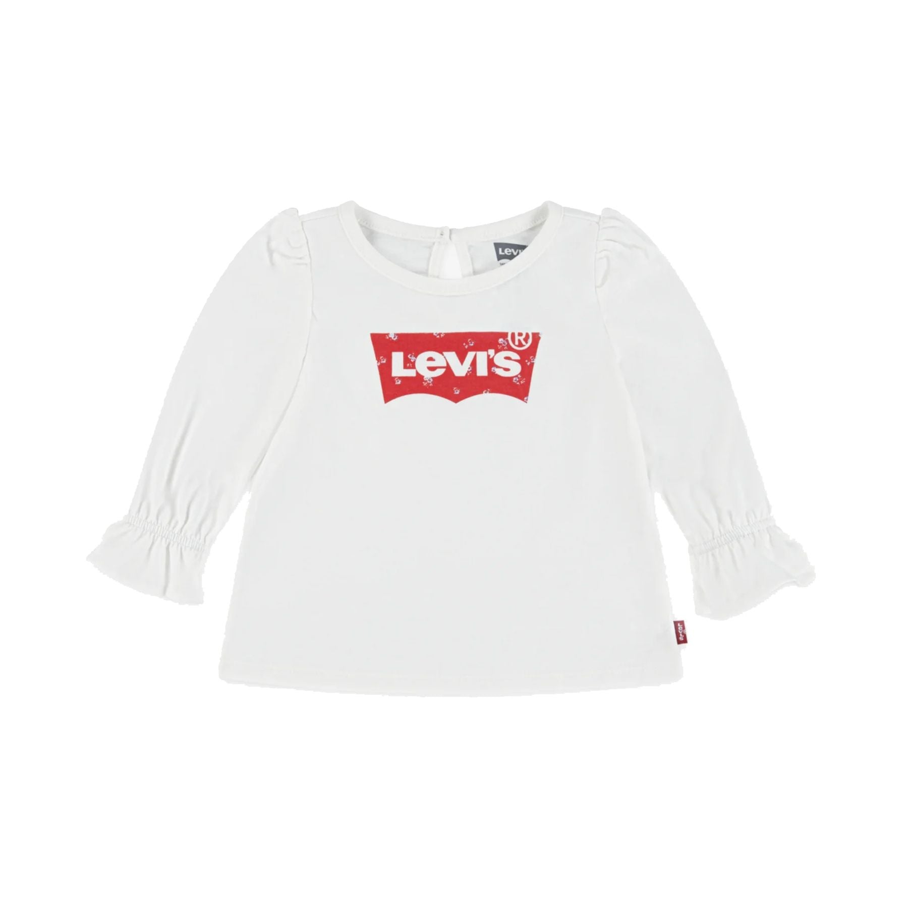 Levis White Cotton Baby Girl's Shirt