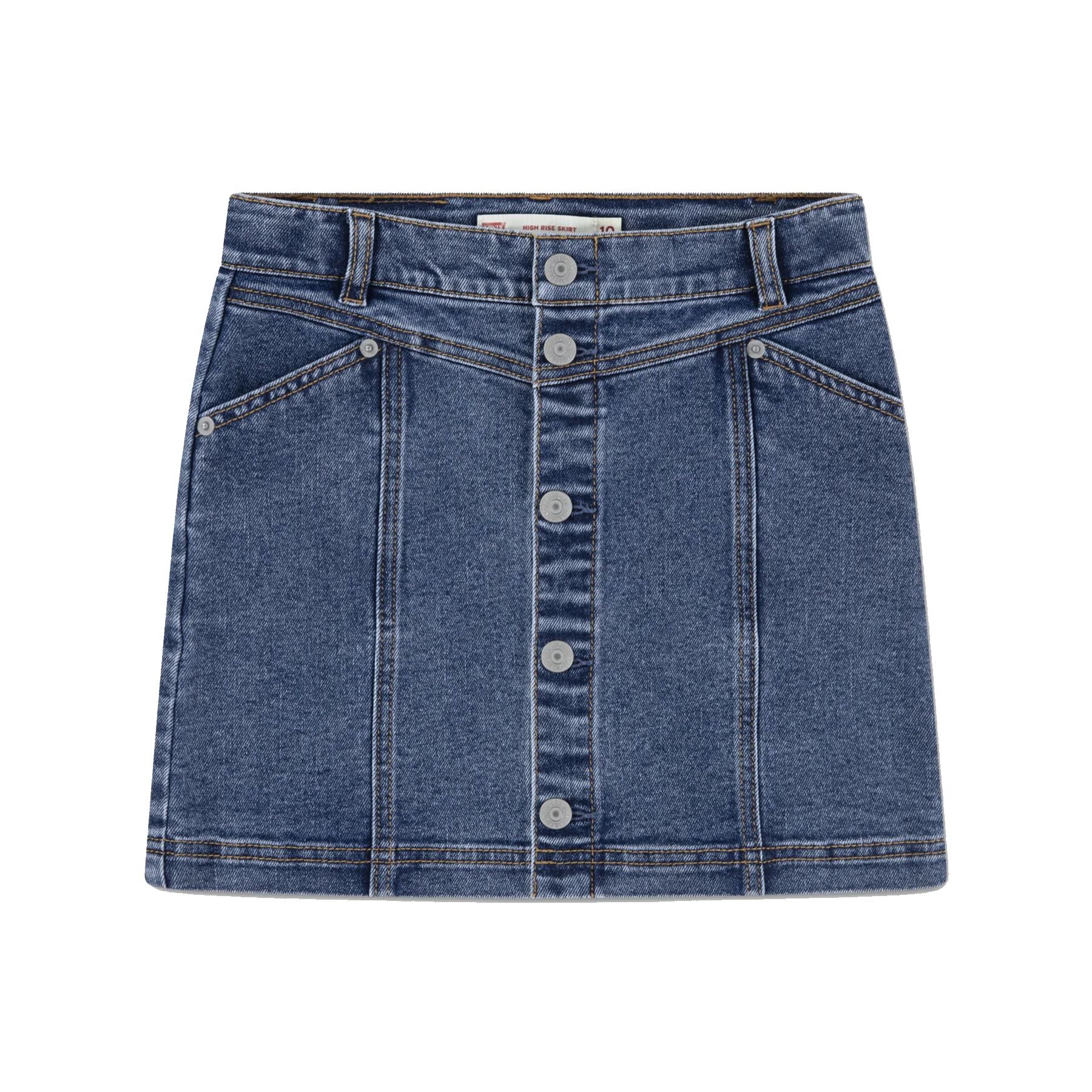 Levis Button Front Denim Skirt