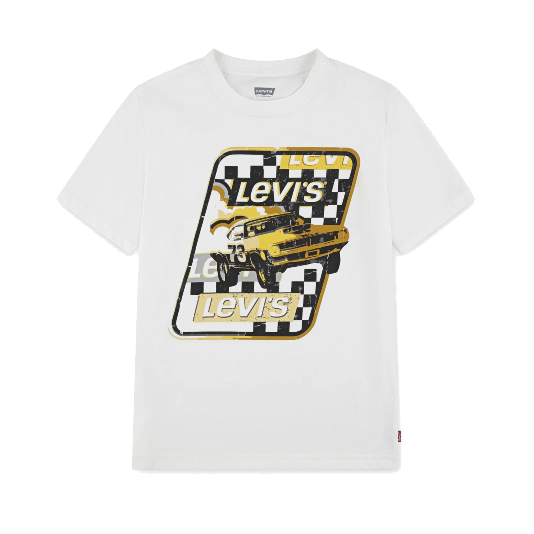 Levis Crew Neck T-Shirt with Racing Car Print