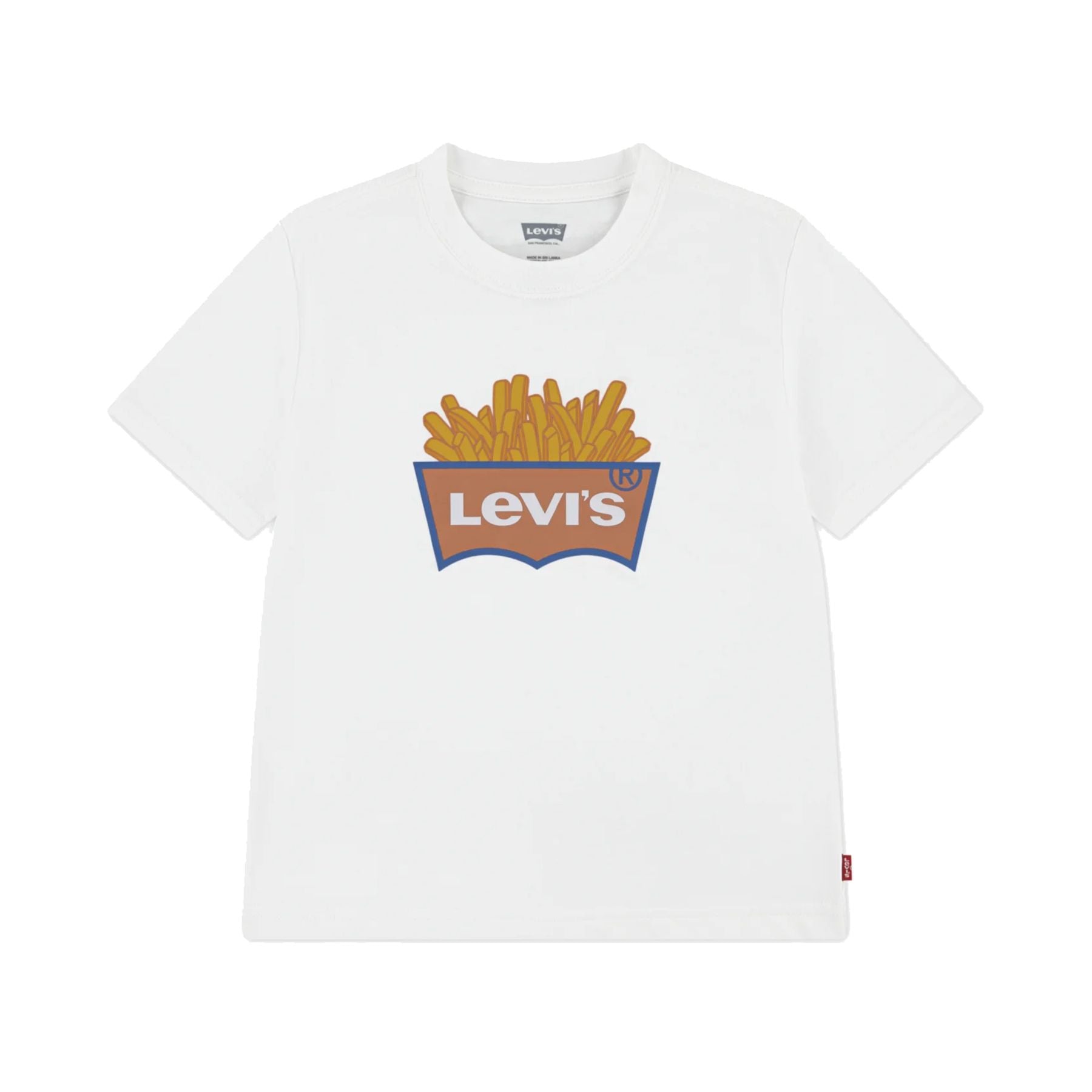 Levis Crew Neck T-Shirt with French Fries Print