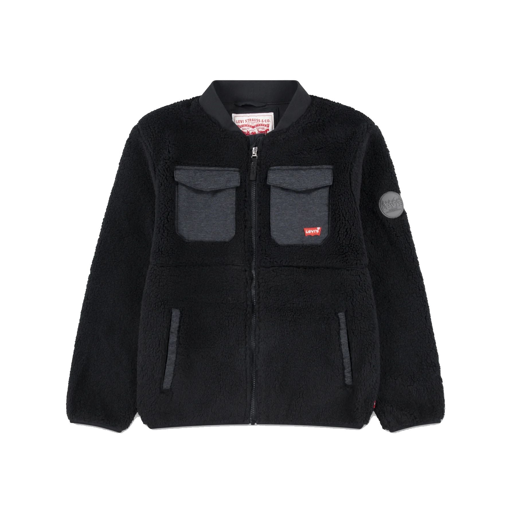 Levis Black Teddy Bear Sherpa Warm Jacket