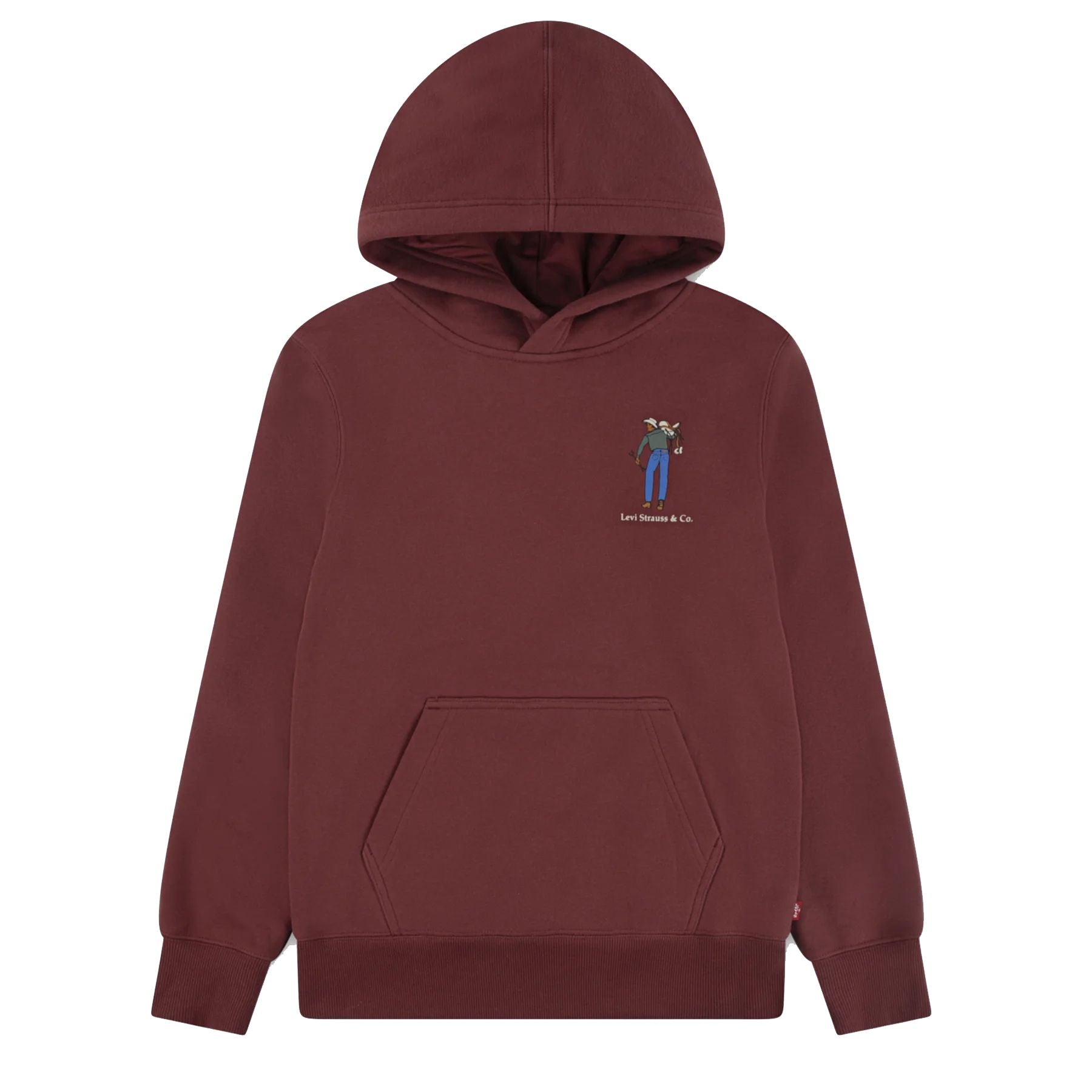 Levis Solid Red Hoodie