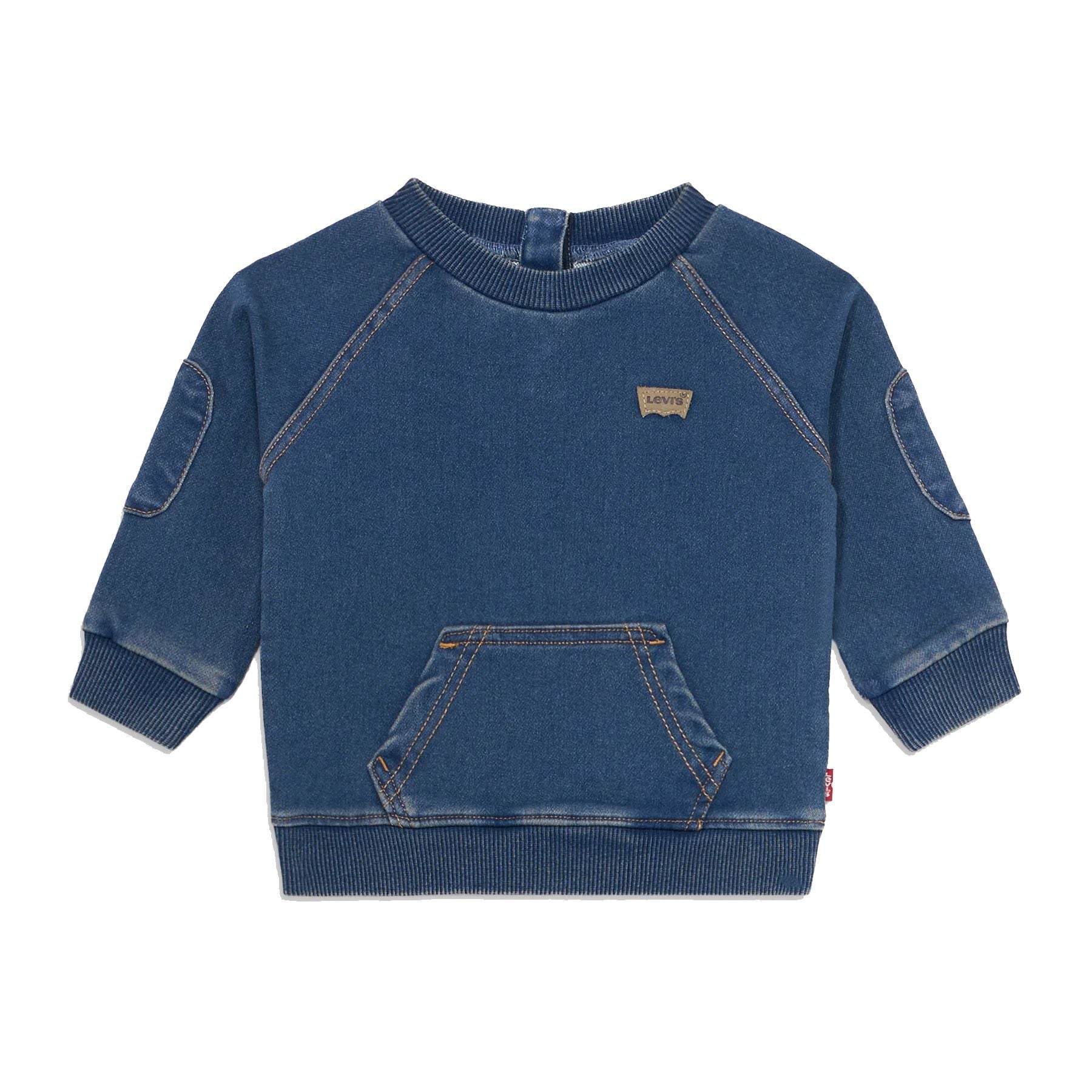 Levis Crewneck Jeans Sweatshirt with Kangaroo Pocket