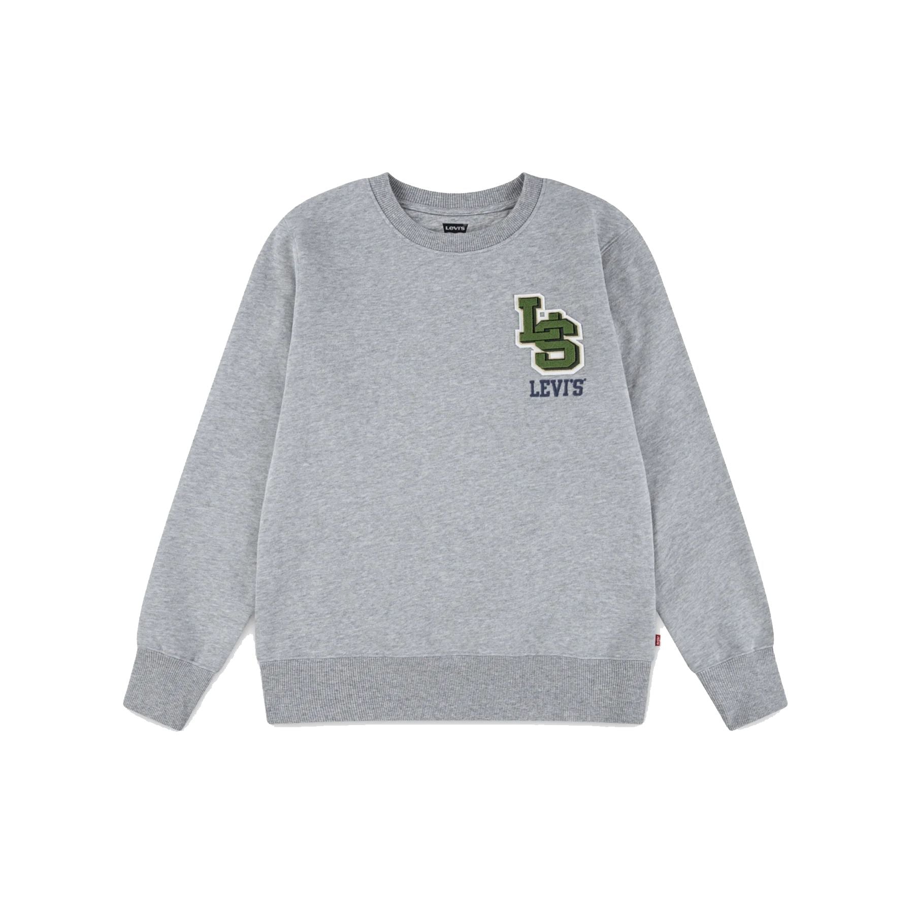 Levis Boys' Cotton Crewneck Sweatshirt with Logo