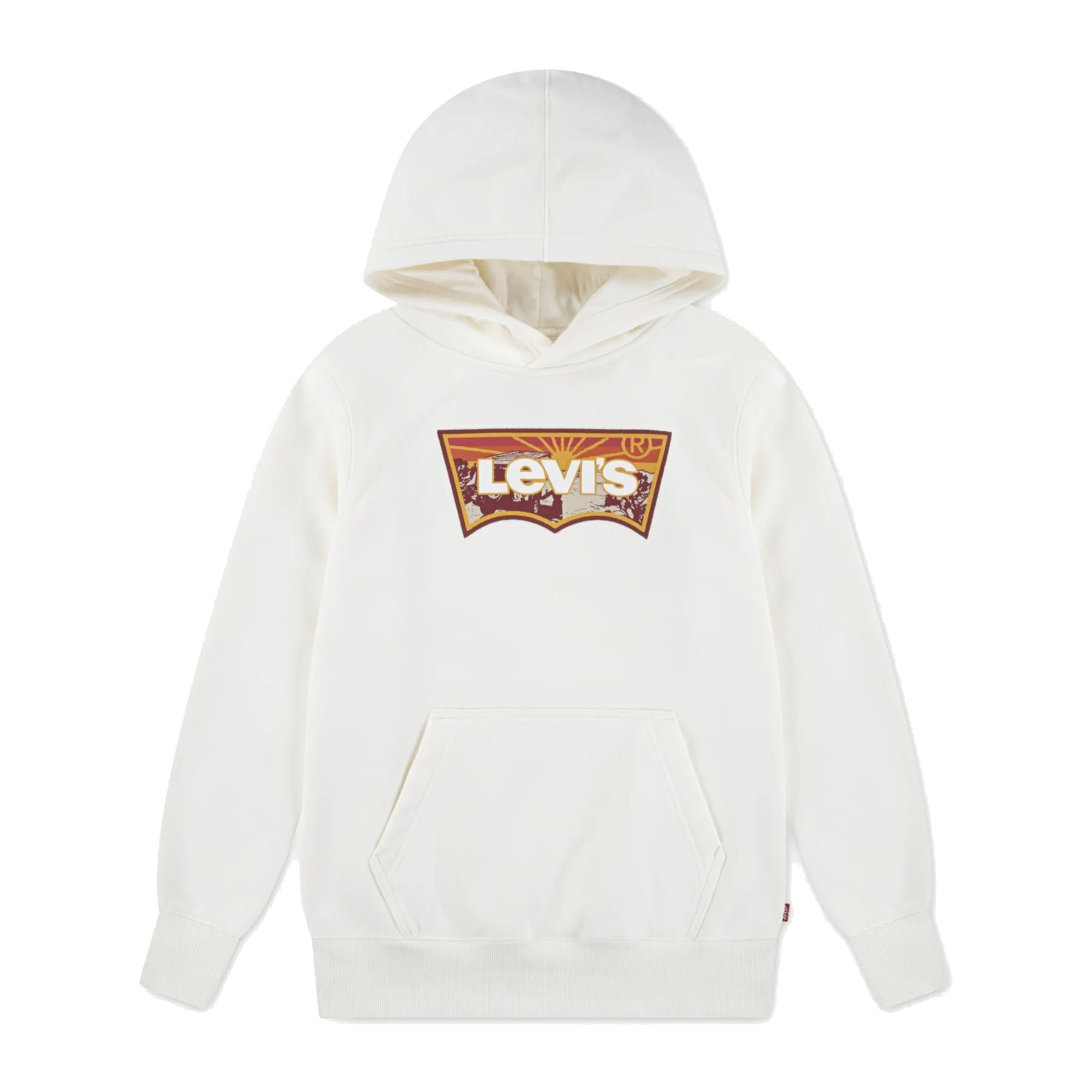 Levis Solid White Hoodie