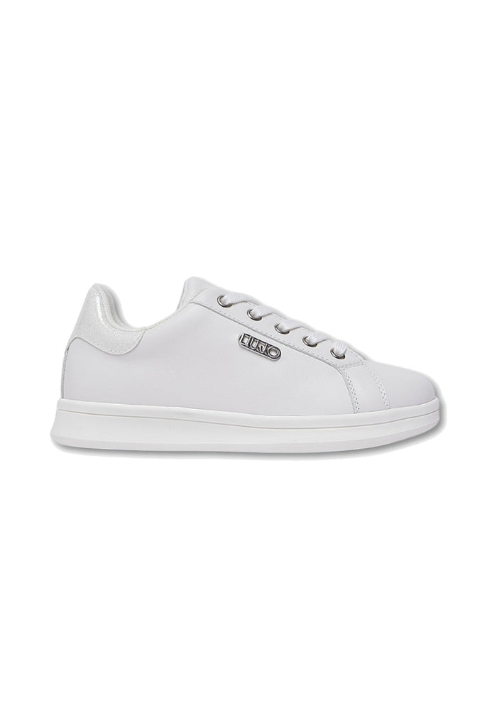 Sneakers bianca con Logo per bambine