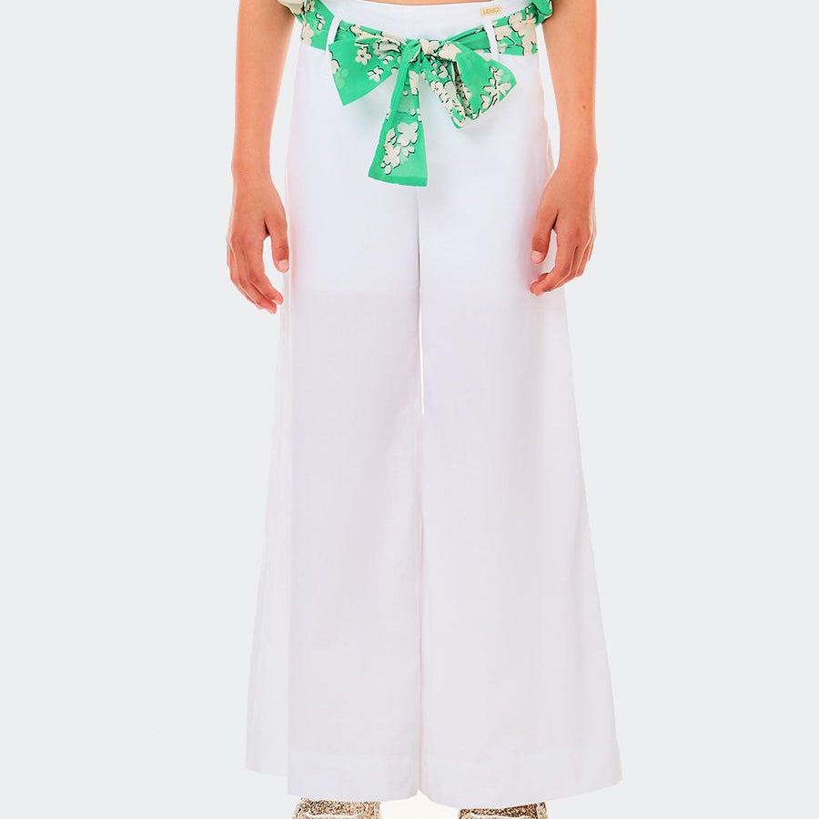 Liu Jo Plain Wide Leg Trousers