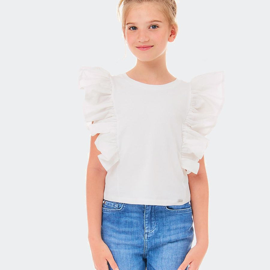 Liu Jo Elegant T-shirt with Ruffles