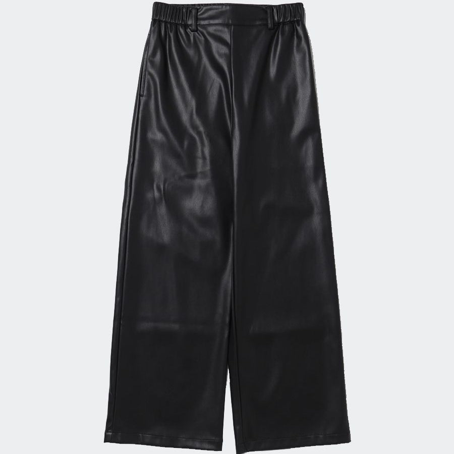 Liu Jo High-Waisted Faux Leather Trousers