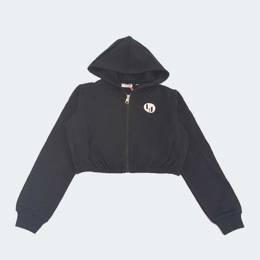 Liu Jo Full Zip Sweatshirt Logo Gold
