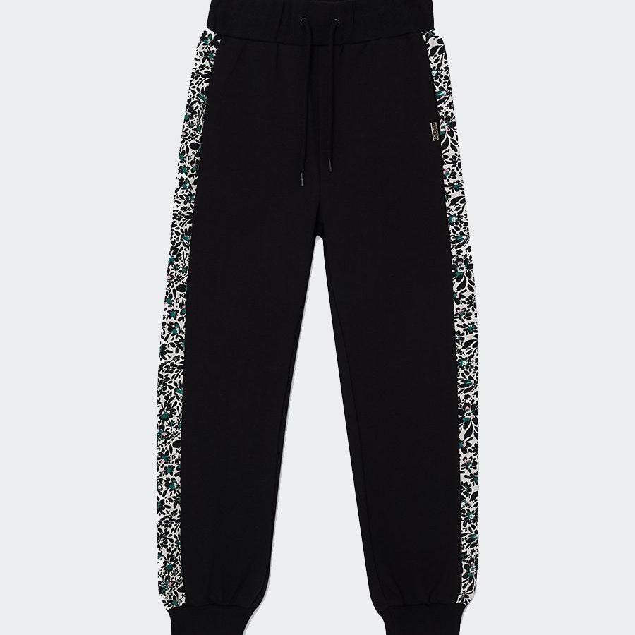 Liu Jo Trousers with Side Stripes Flowers