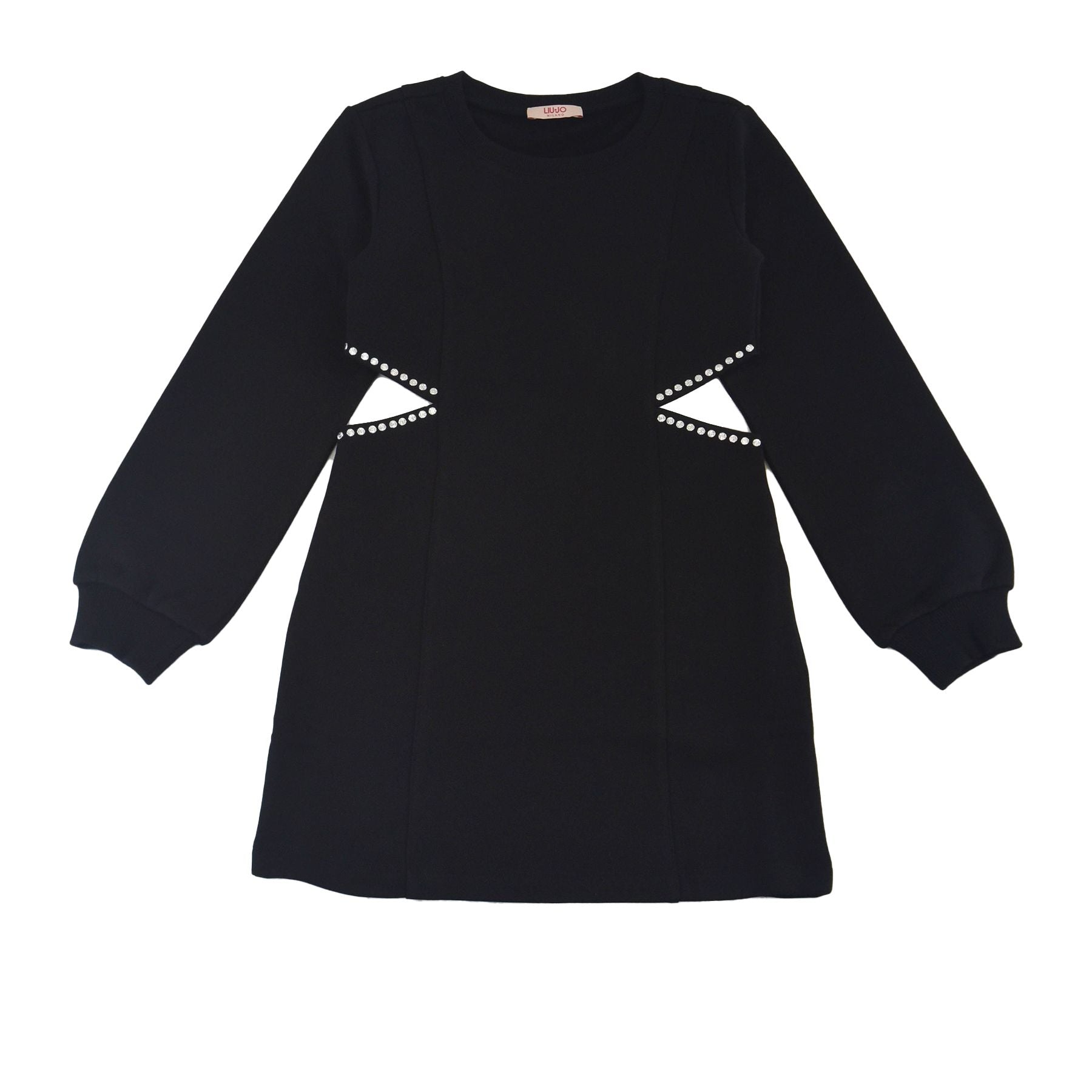 Liu Jo Solid Color Long Sleeve Sweatshirt Dress