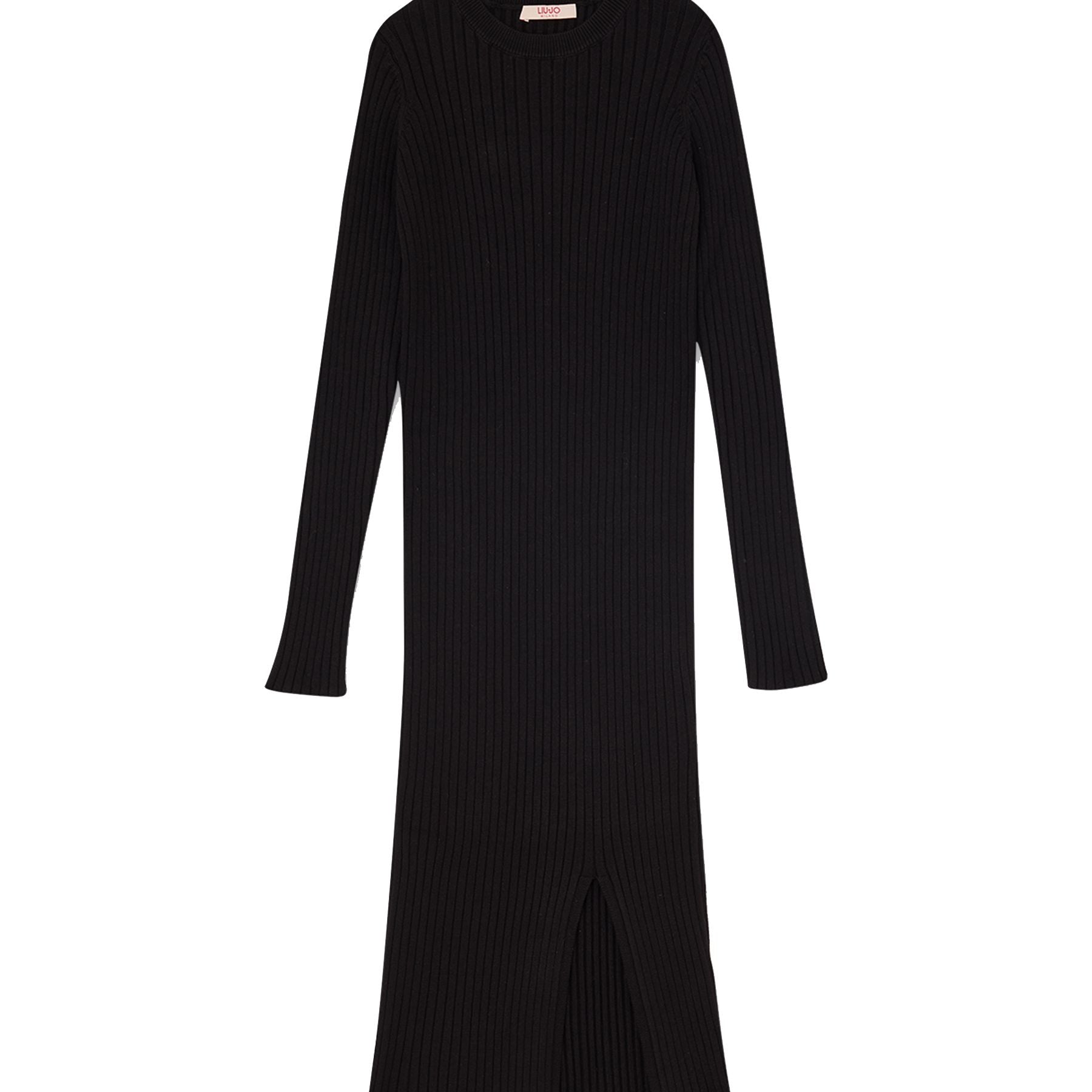 Liu Jo Solid Color Crew Neck Knit Dress