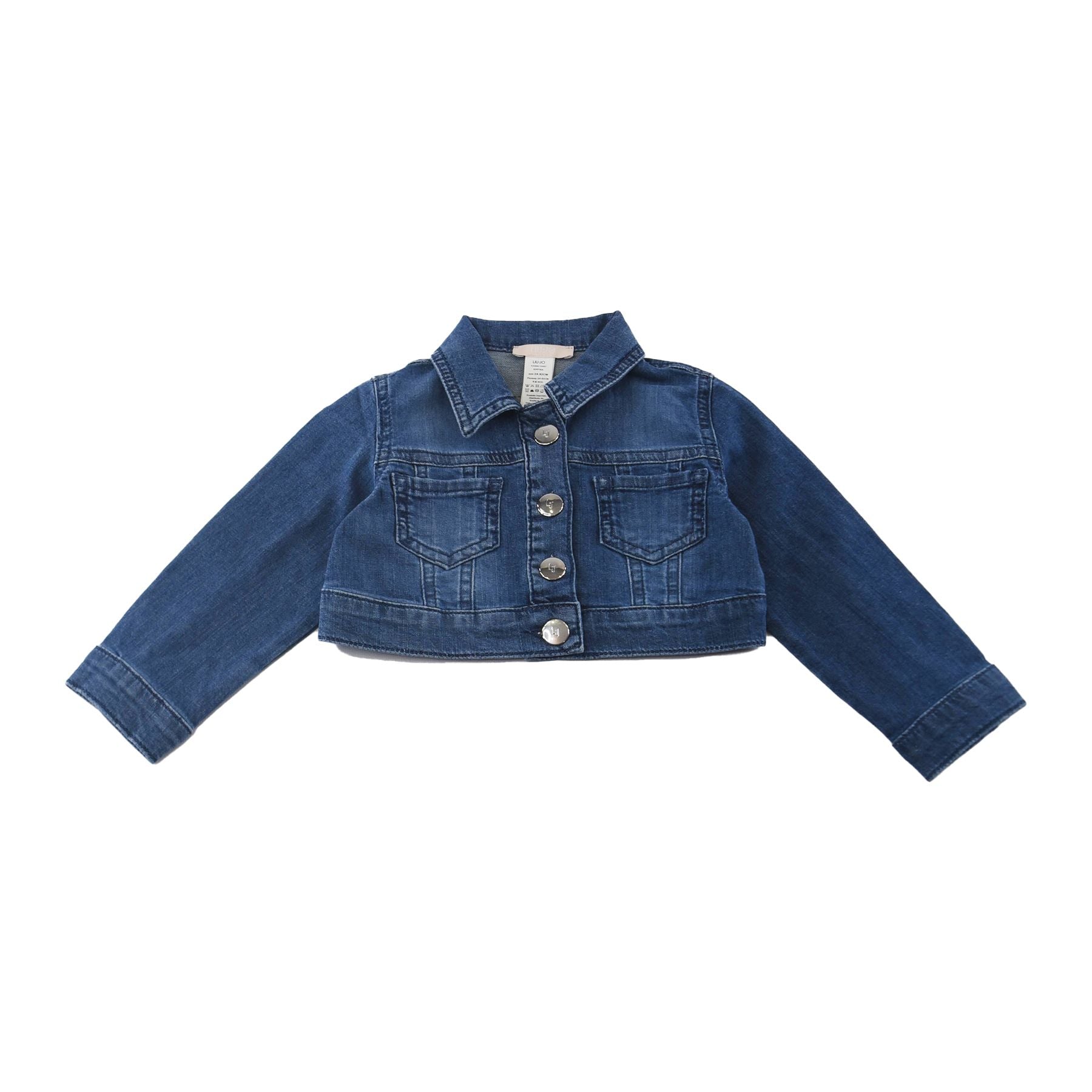 Liu Jo Cropped Dark Denim Jeans Jacket