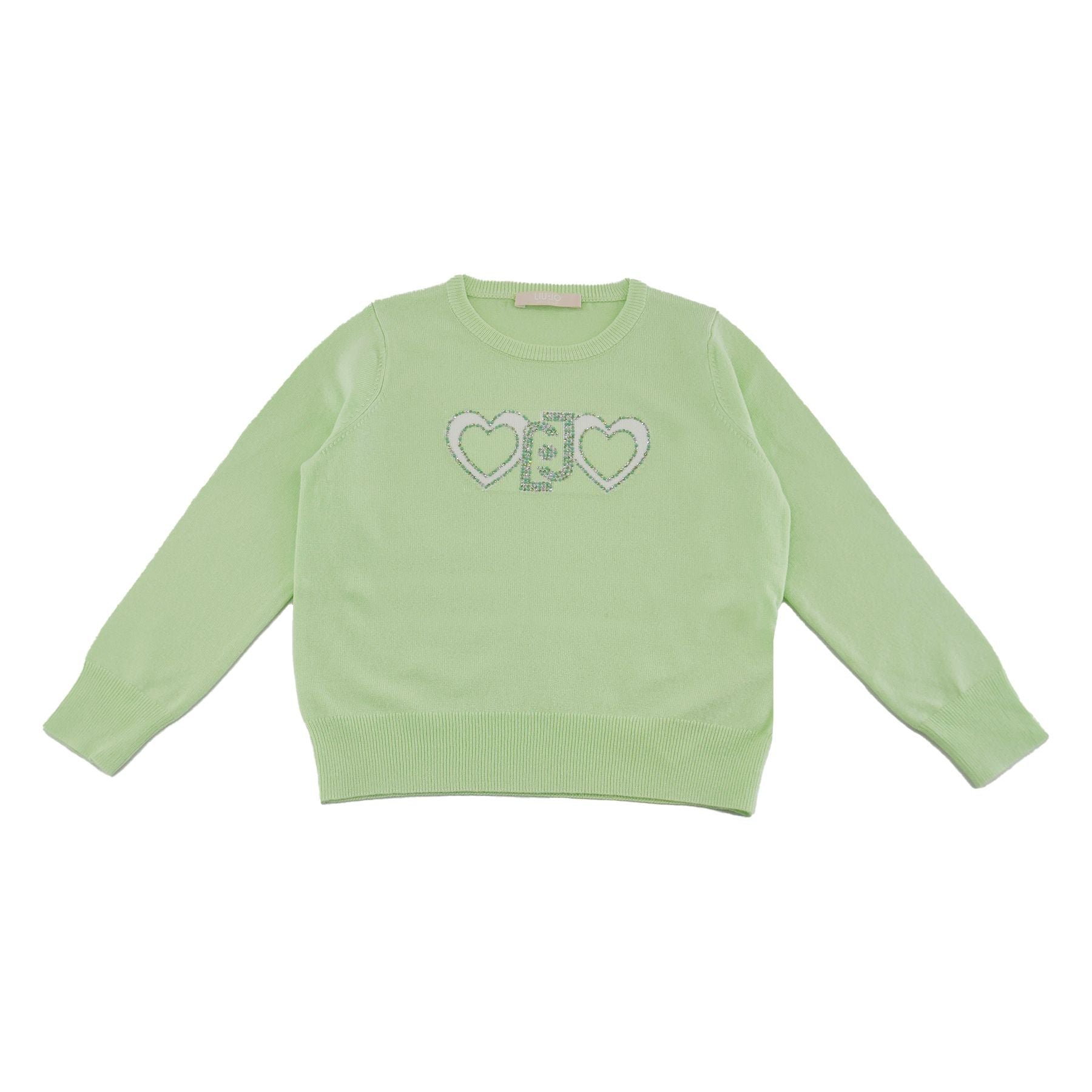 Liu Jo Crew Neck Sweater with Logo Print