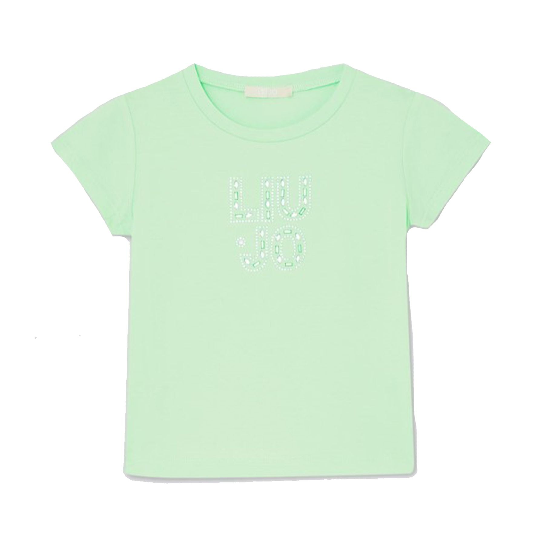 Liu Jo Green Crew Neck Logo T-shirt