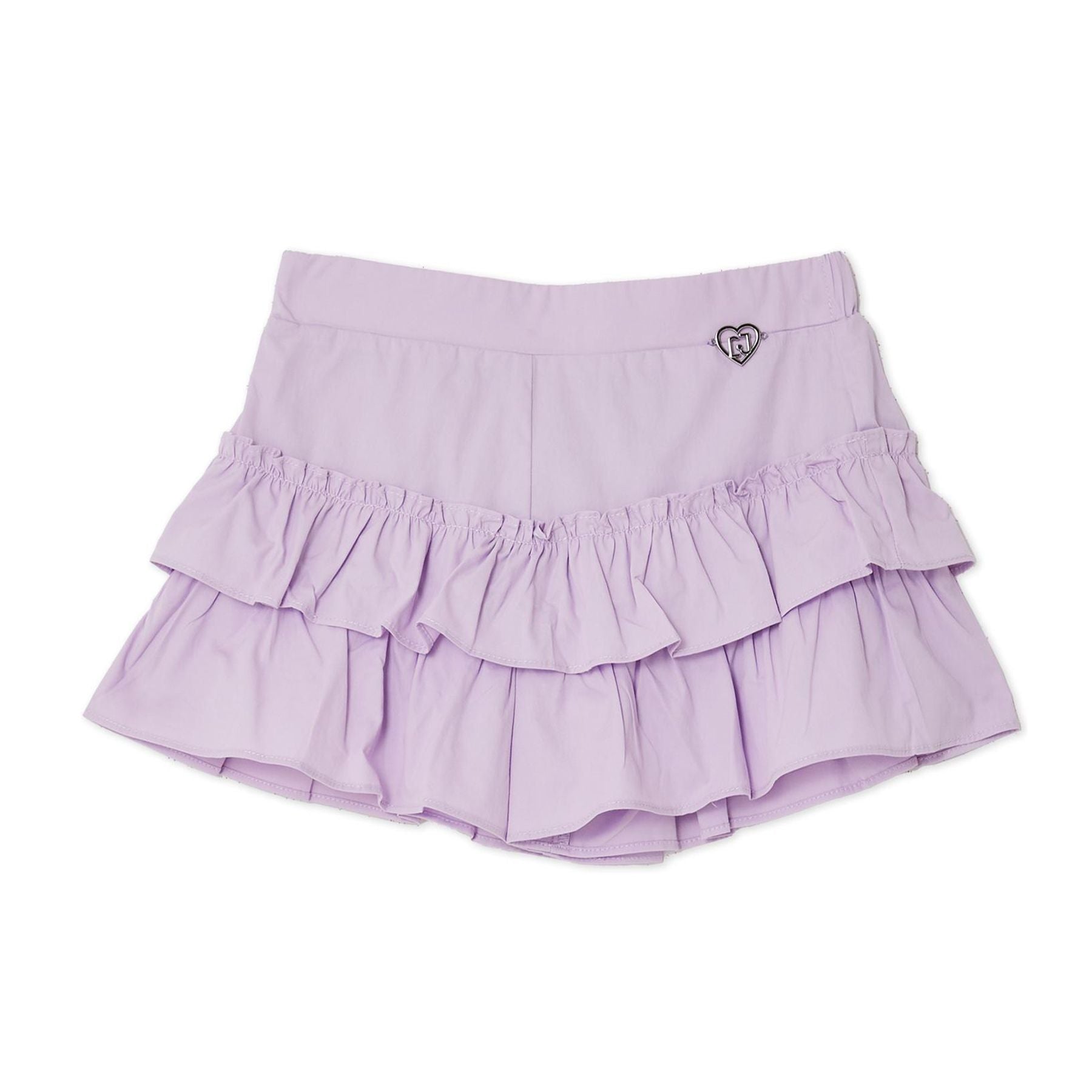 Liu Jo Cotton Shorts with a Ruffled Skirt Effect