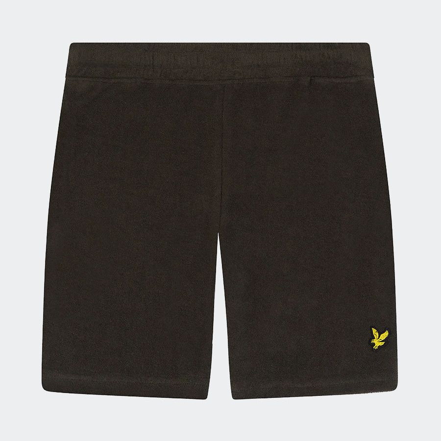 Lyle&scott Solid Color Shorts with Pockets and Logo Patch