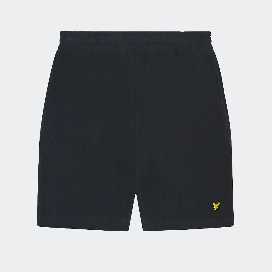 Lyle&scott Solid Color Shorts with Pockets and Logo Patch