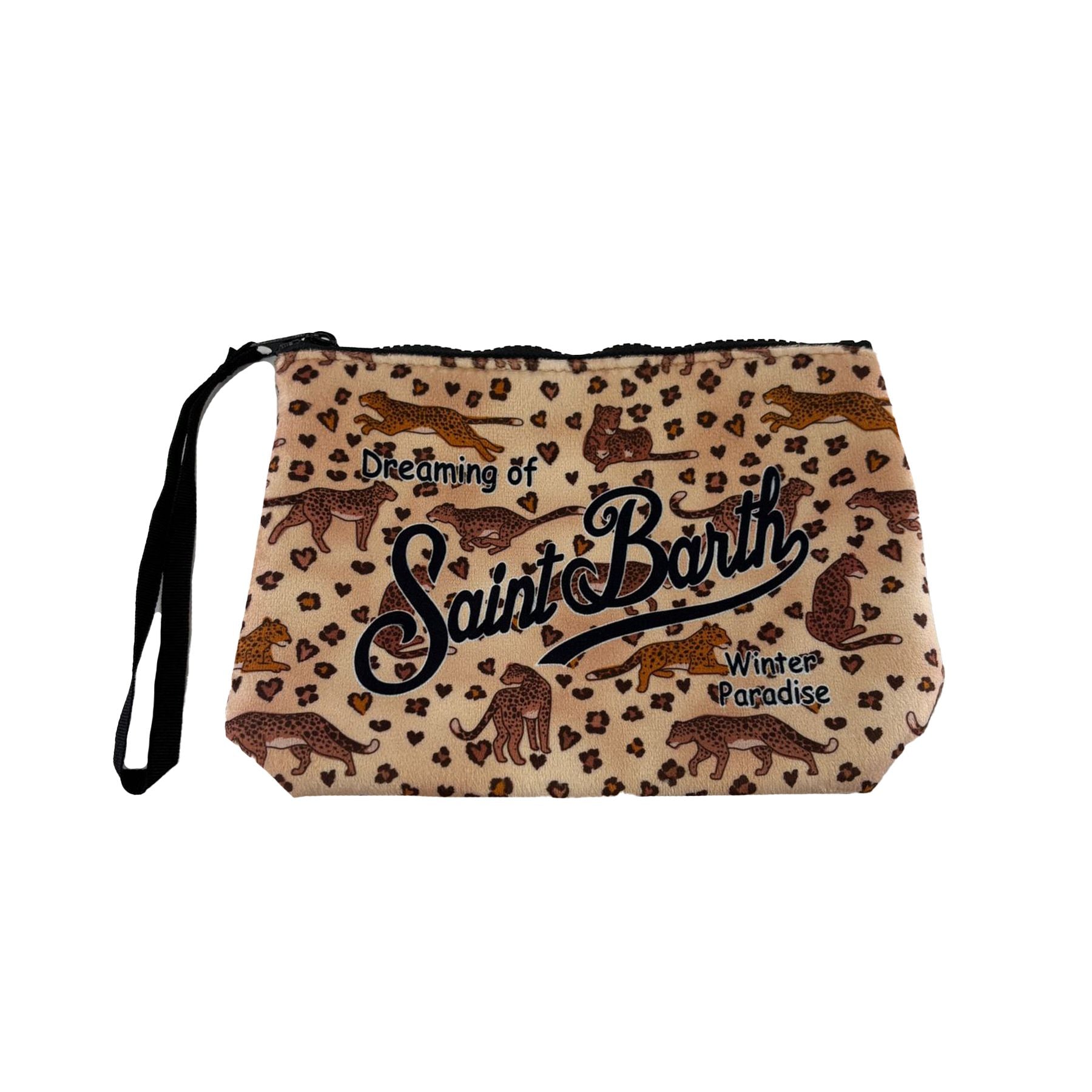 Mc2 Saint Barth Aline Neoprene Clutch Bag in Wild Leopard