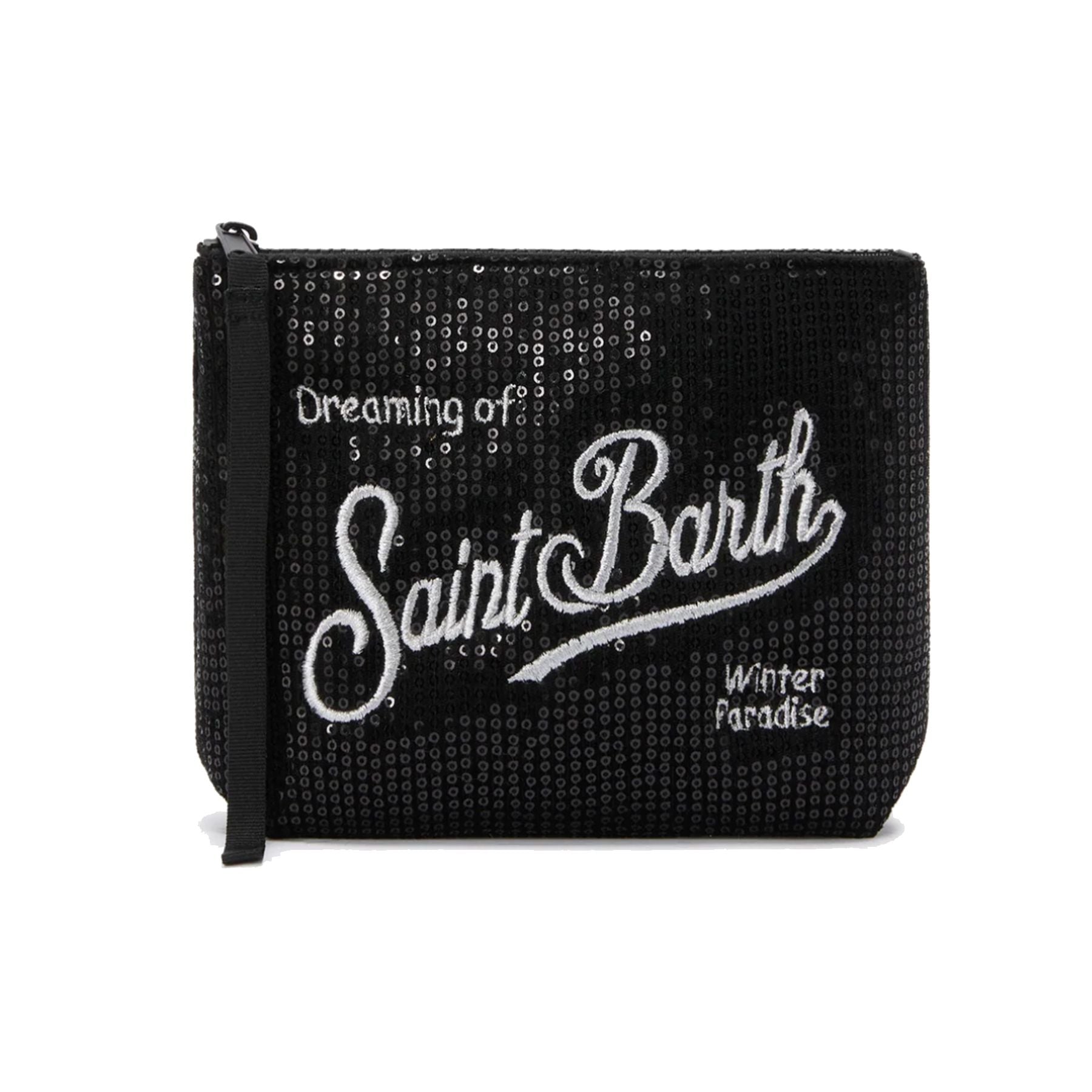 Mc2 saint barth Aline Clutch Bag in Neoprene Velvet Sequins