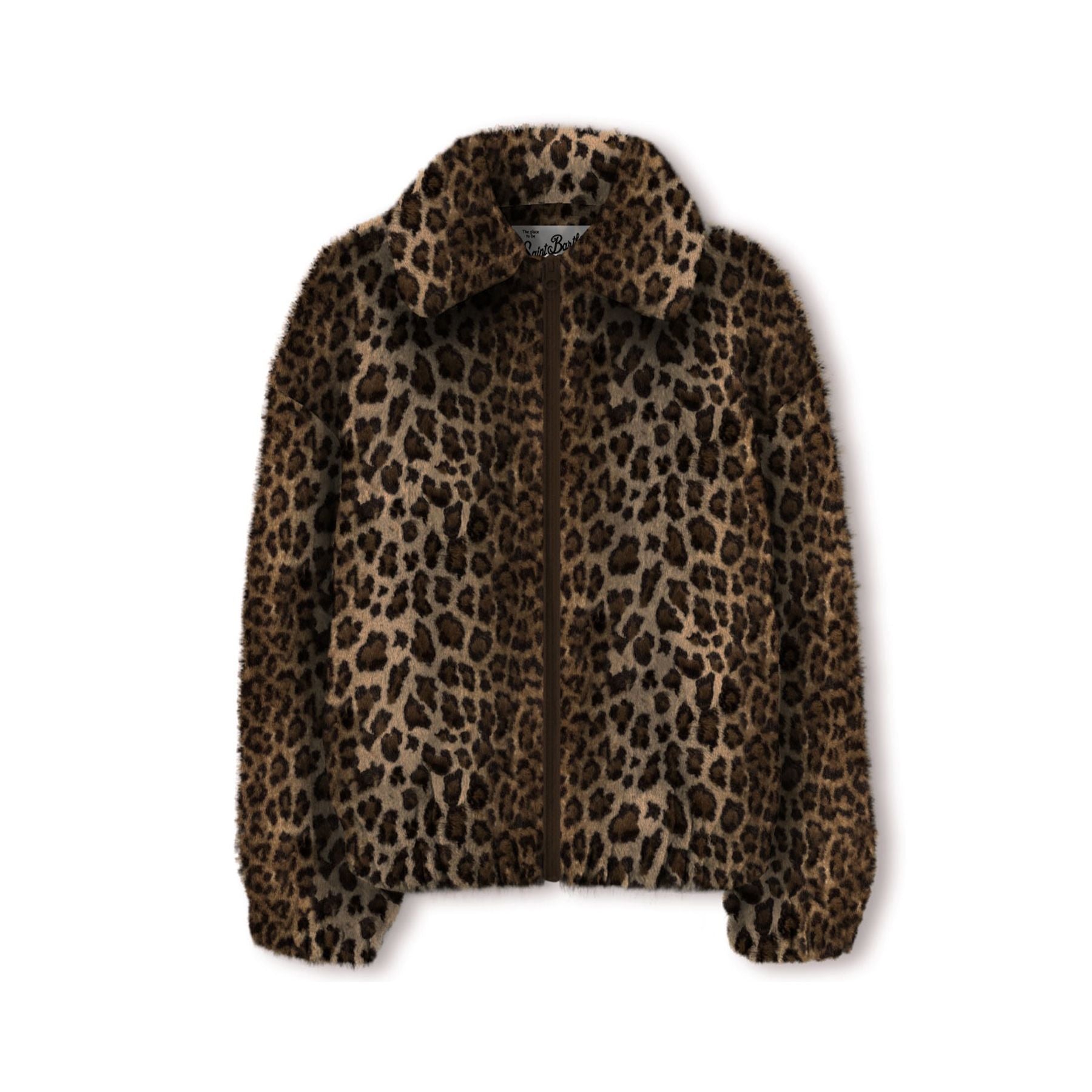 Mc2 Saint Barth Leopard Faux Fur Jacket