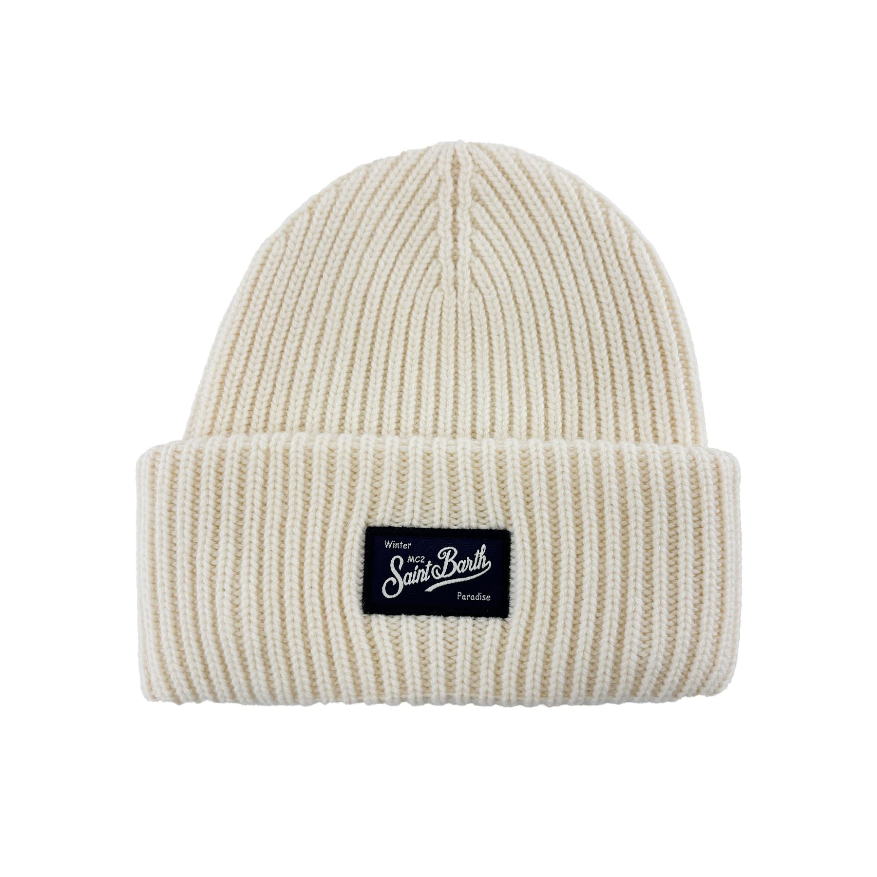 Mc2 Saint Barth Berry Knit Hat Off-White