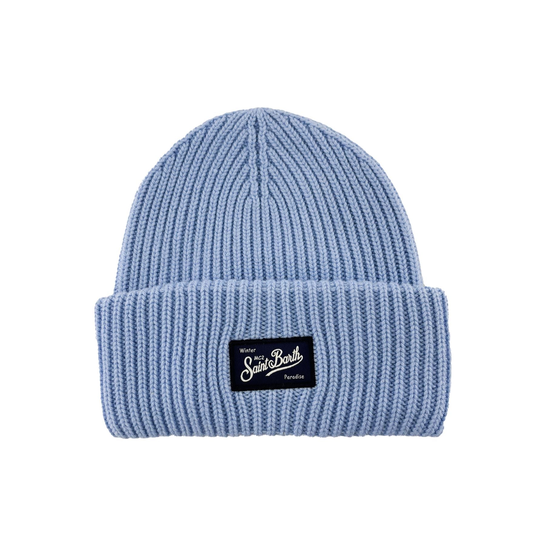 Mc2 Saint Barth Berry Knit Hat, Blue