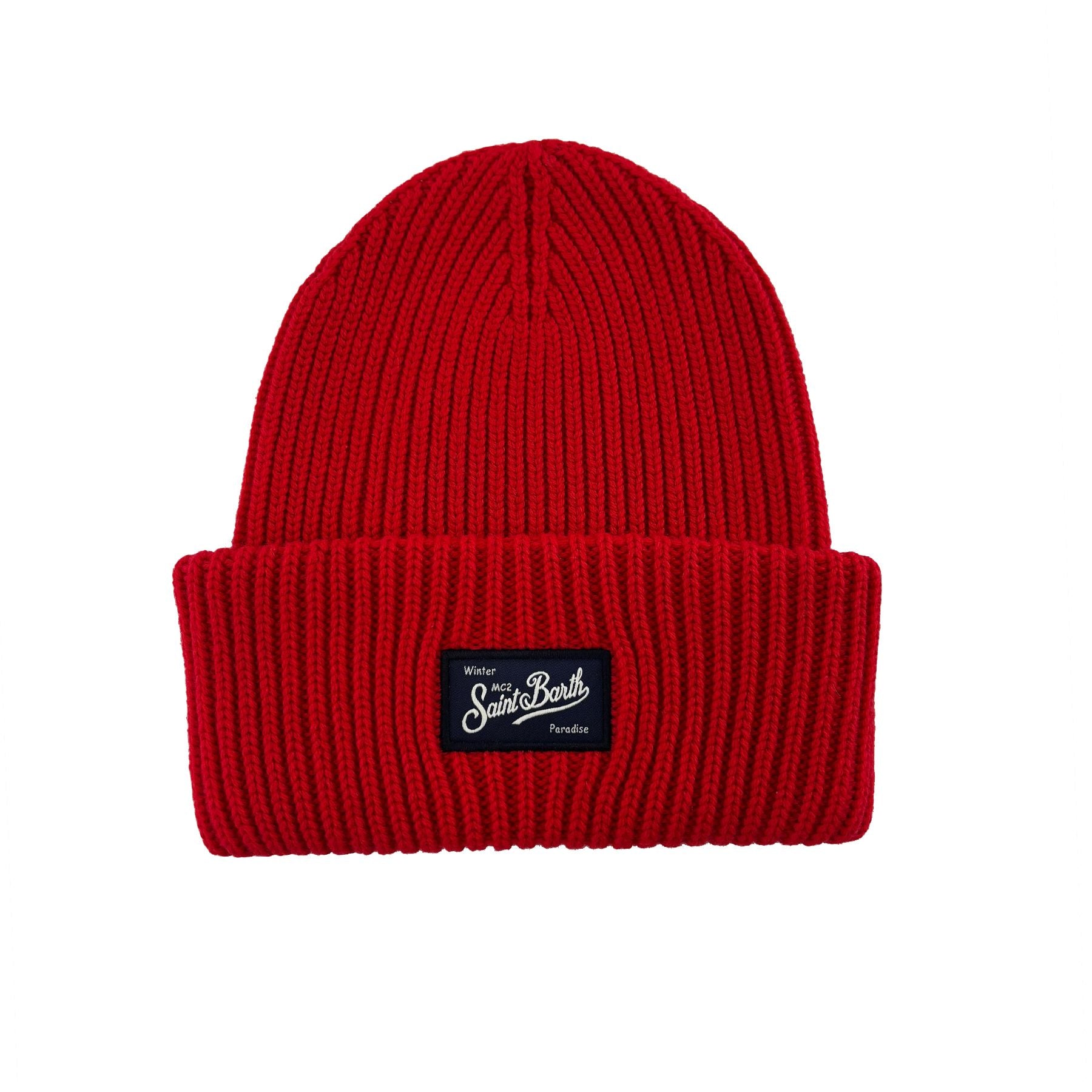 Mc2 Saint Barth Berry Knit Hat in Red