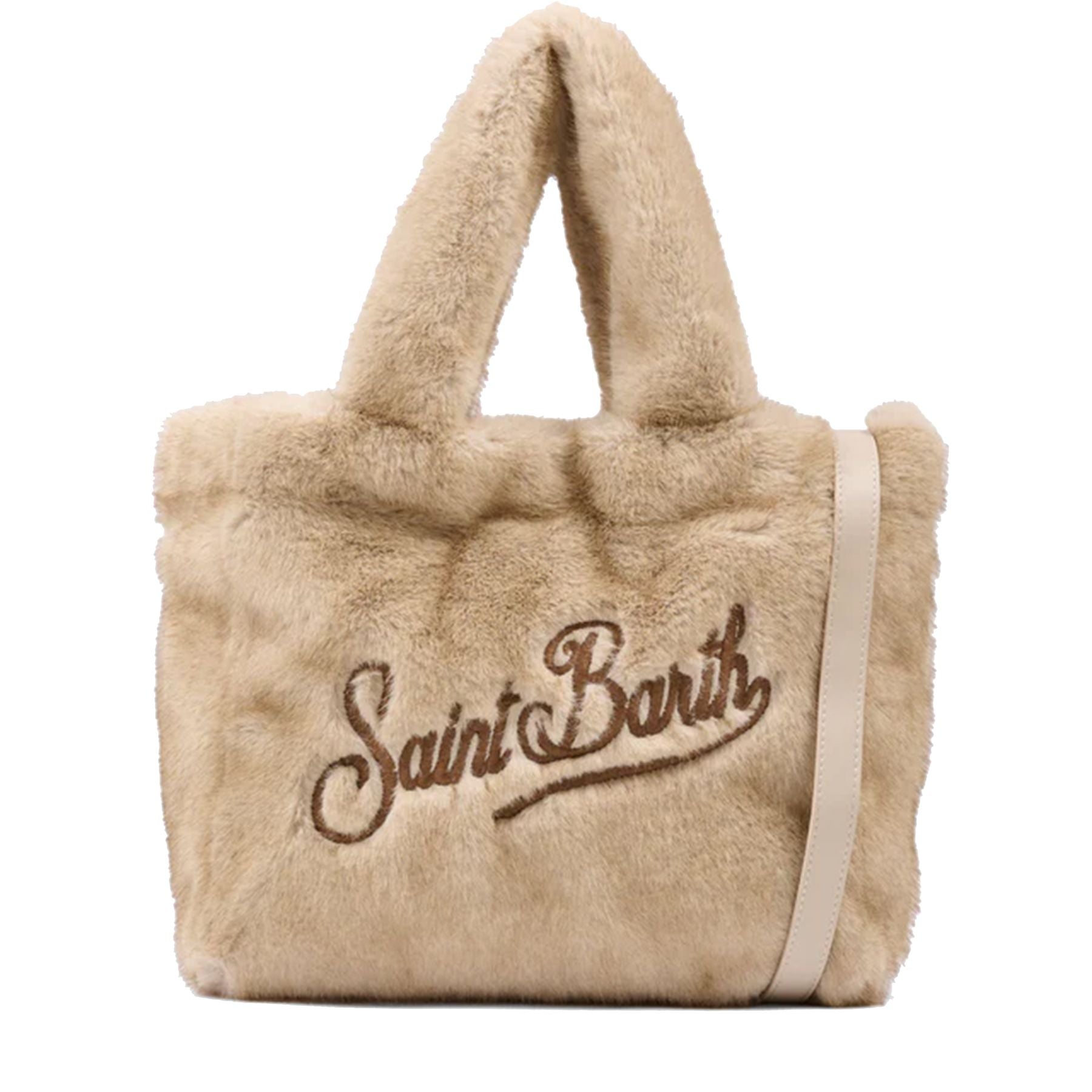 Mc2 Saint Barth Colette Soft Teddy Bear Bag with Shoulder Strap