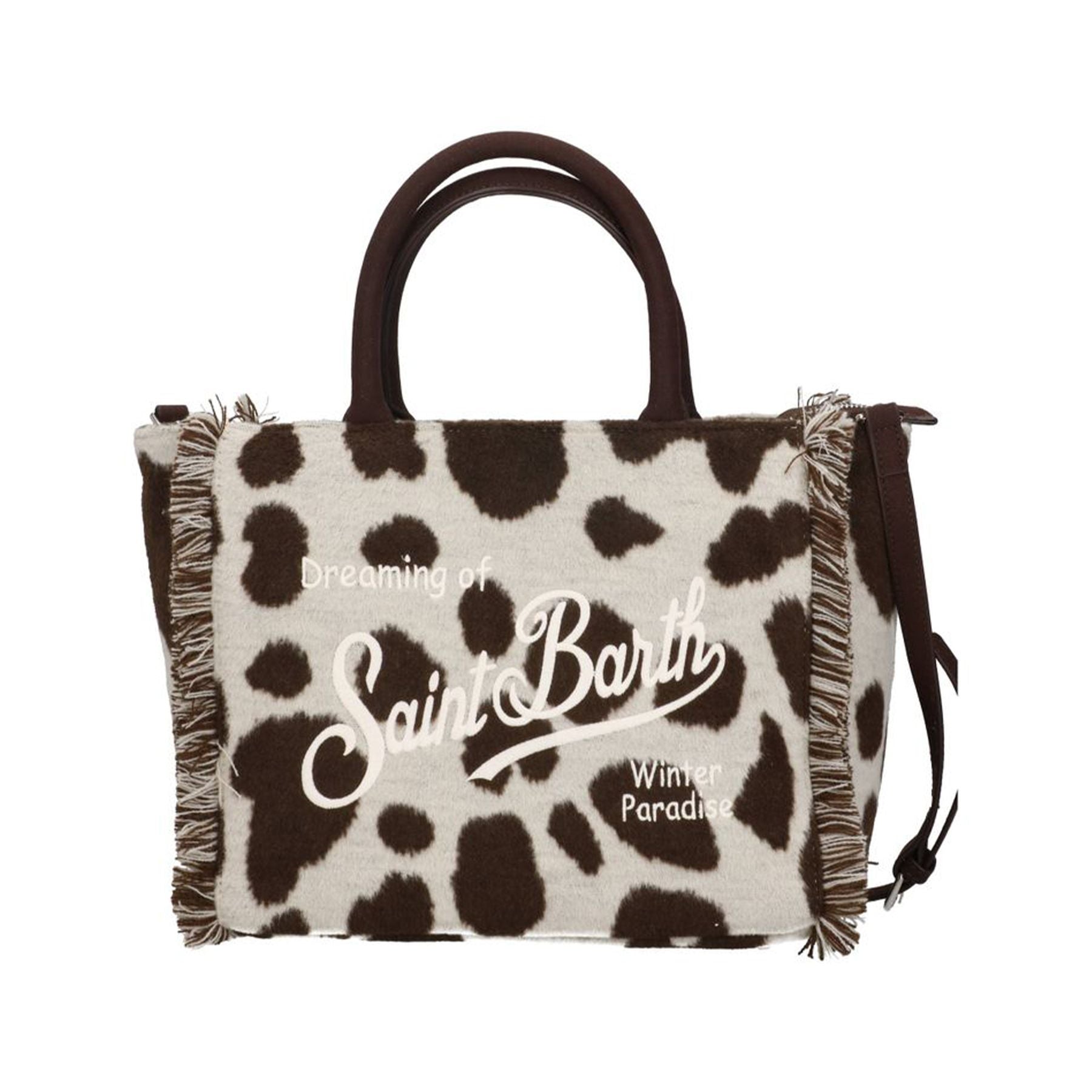 Mc2 Saint Barth Colette Felt Bag with Cow Shoulder Strap