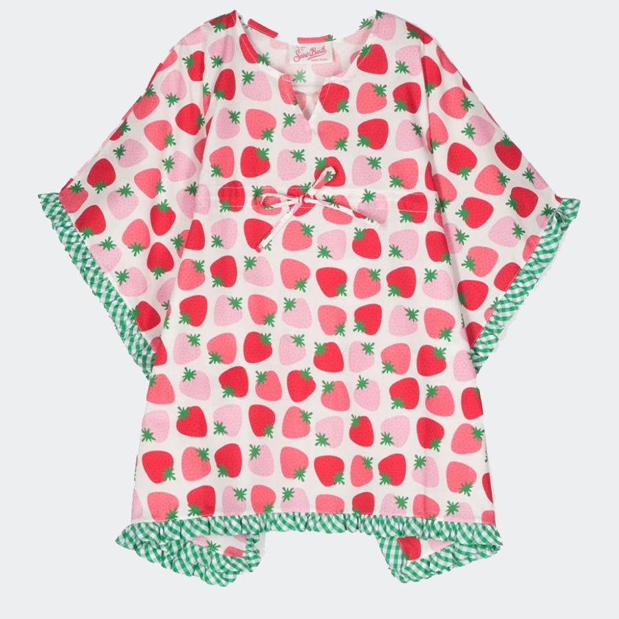 Mc2 saint barth Redberry Vichy Caftan Dress