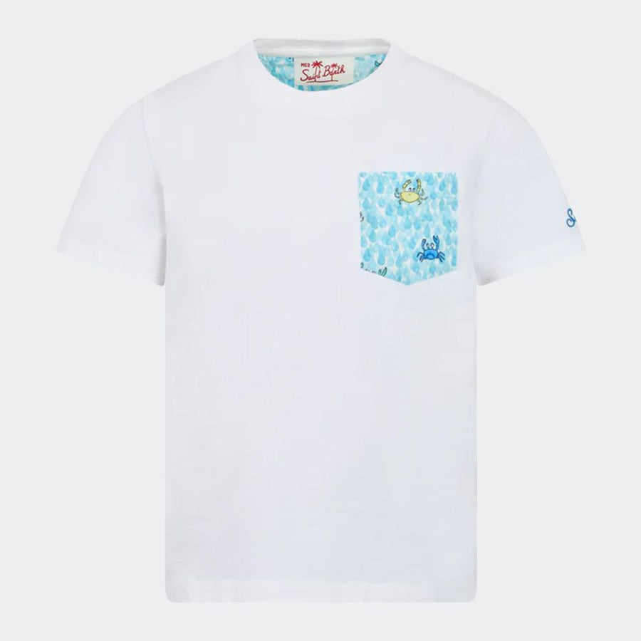 Mc2 Saint Barth Kea Crew Neck T-Shirt with Pocket