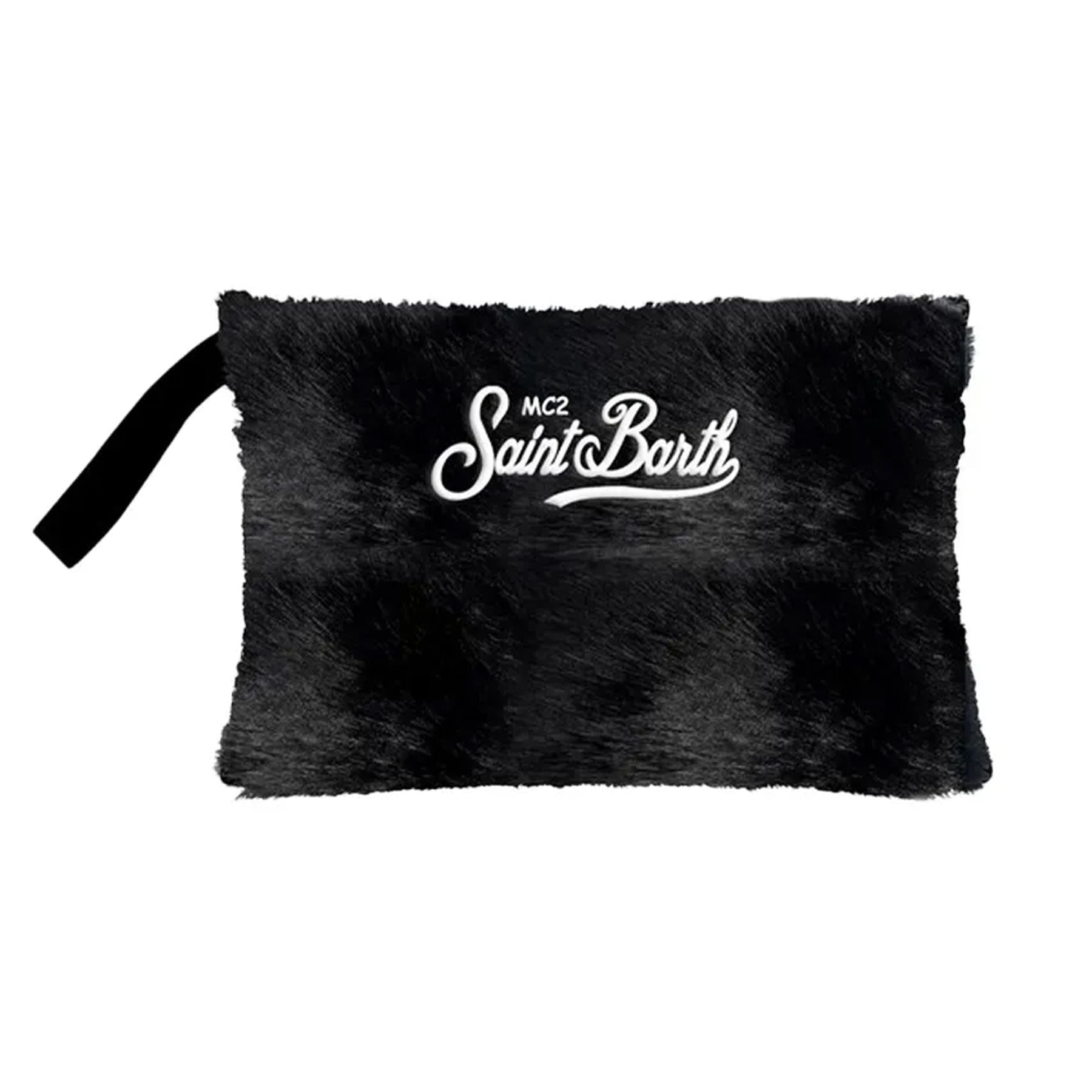 Mc2 Saint Barth Plain Black Teddy Bear Bag