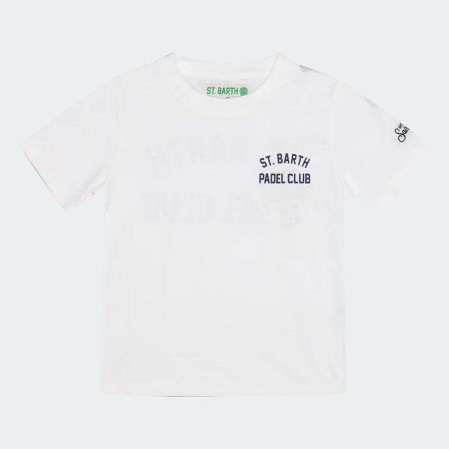 Mc2 Saint Barth Padel Club Logo Crew Neck T-Shirt