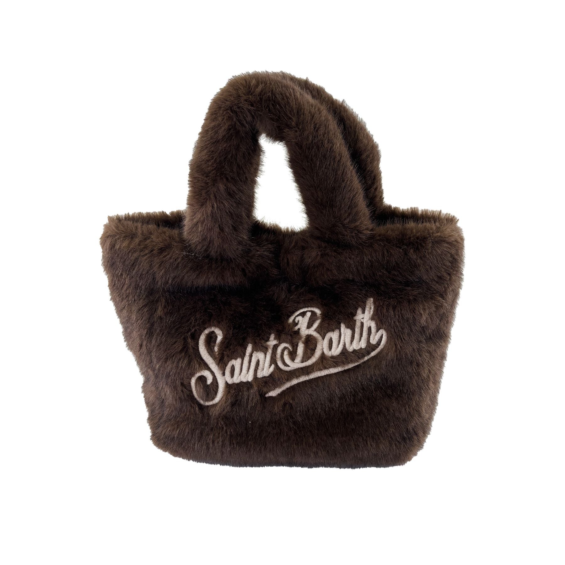 Mc2 Saint Barth Mini Soft Fur Small Vanity Bag with Shoulder Strap