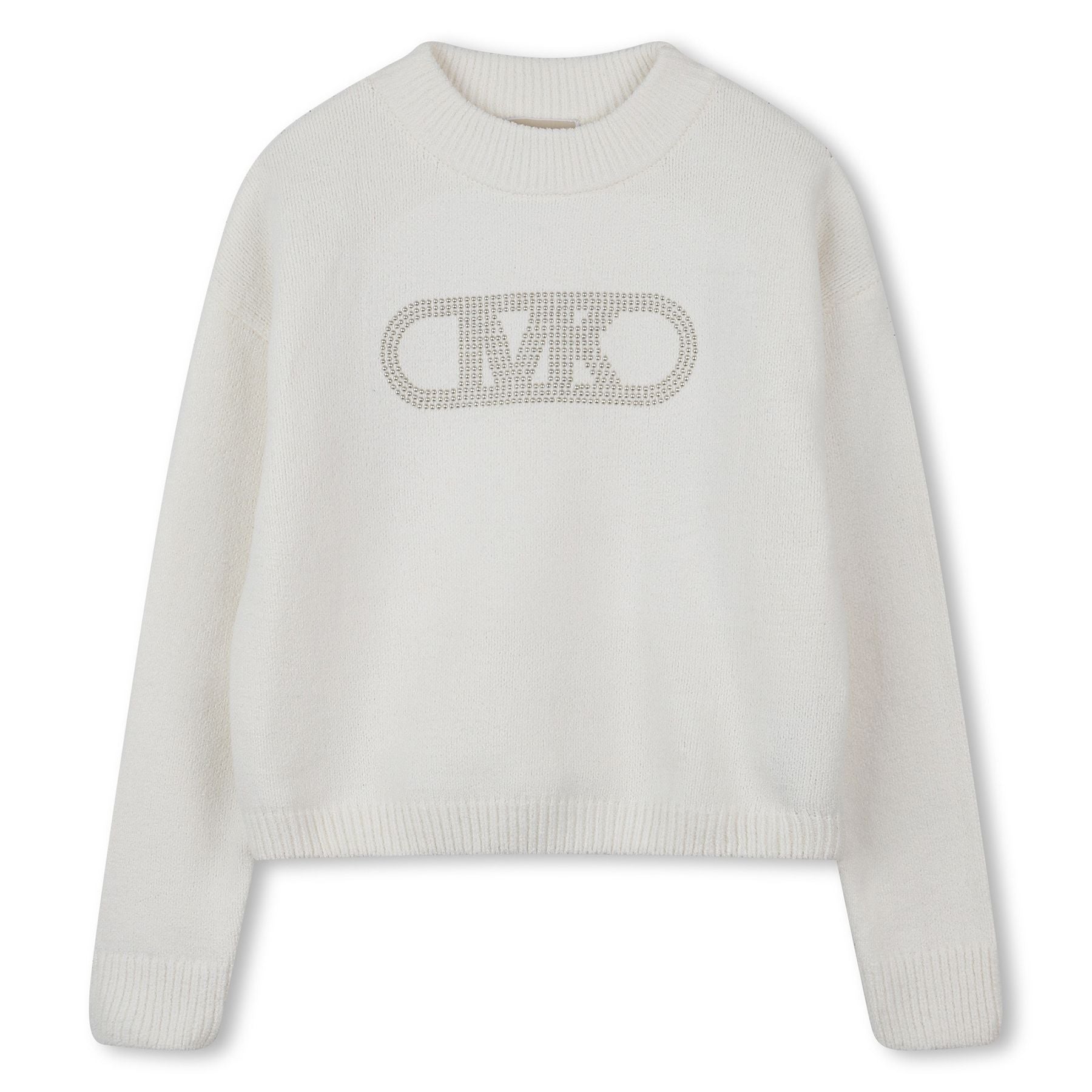 Michael Kors Black Sweater with Bright Studs and Logo