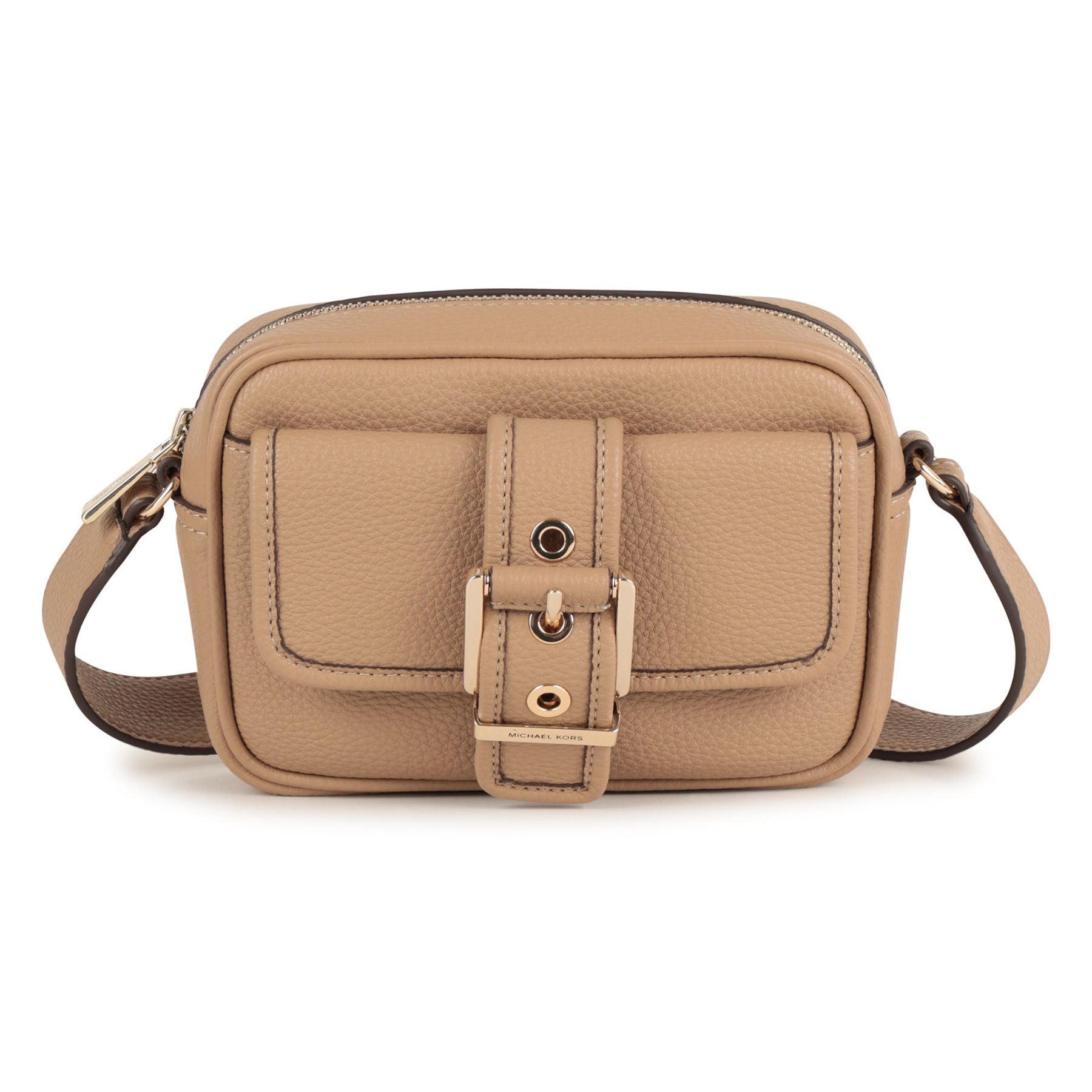 Michael Kors Beige Bag Refined and Versatile Made of Granulated Coated Fabric