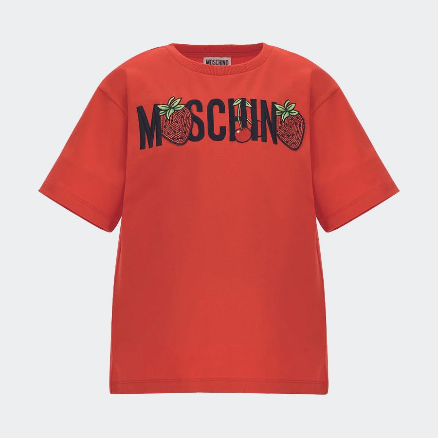 Moschino Fruit Embroidered T-Shirt