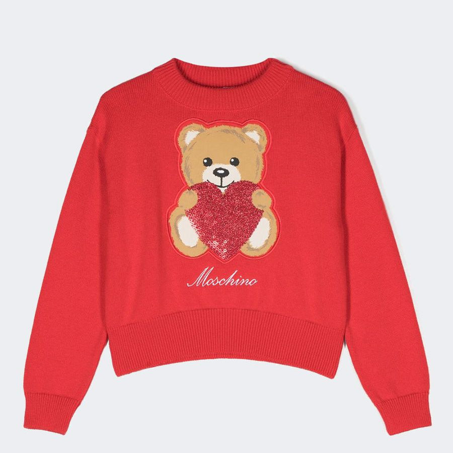 Moschino Long Sleeve Crew Neck Sweater