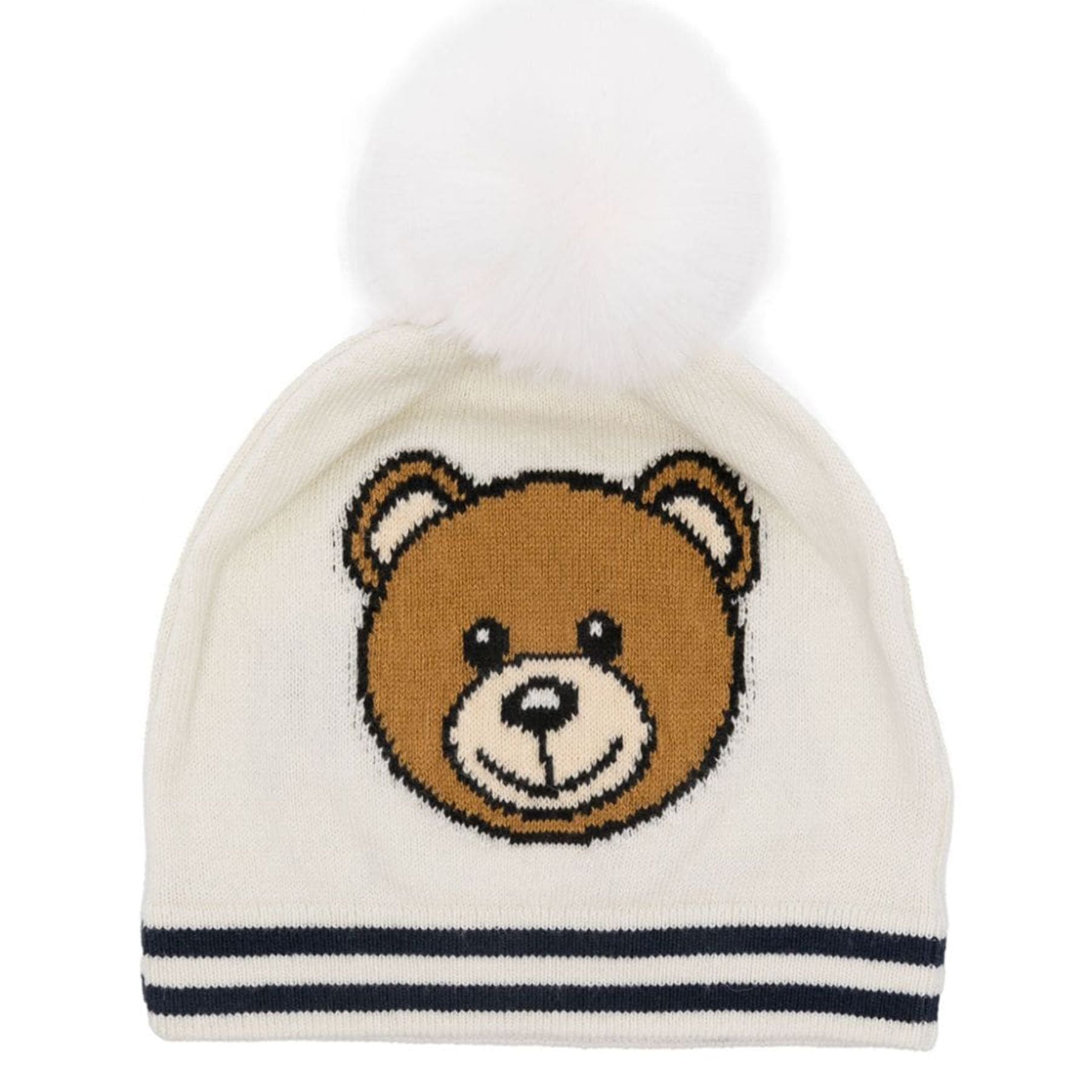 Moschino Thread Hat with Pom