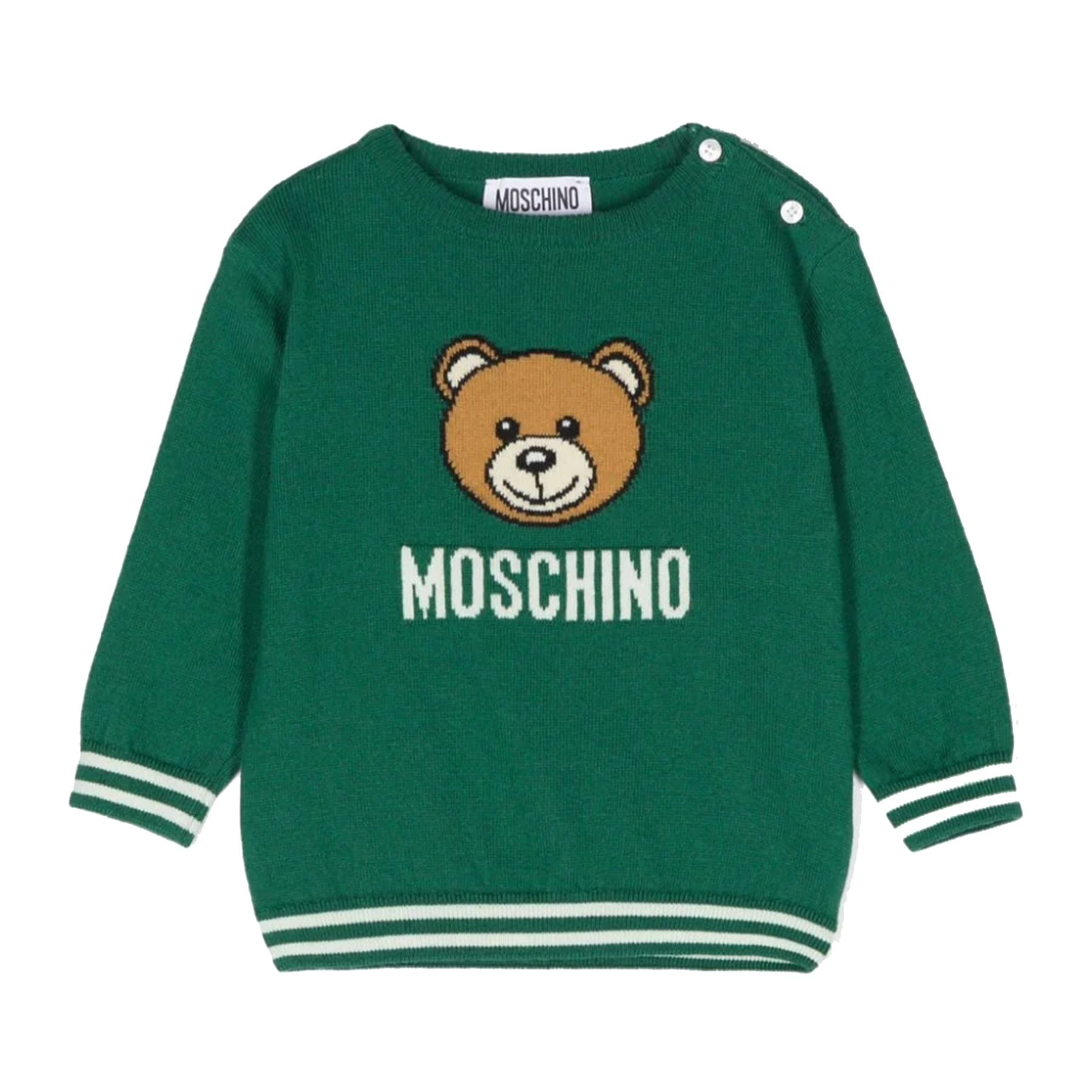 Moschino Jacquard Crew Neck Sweater