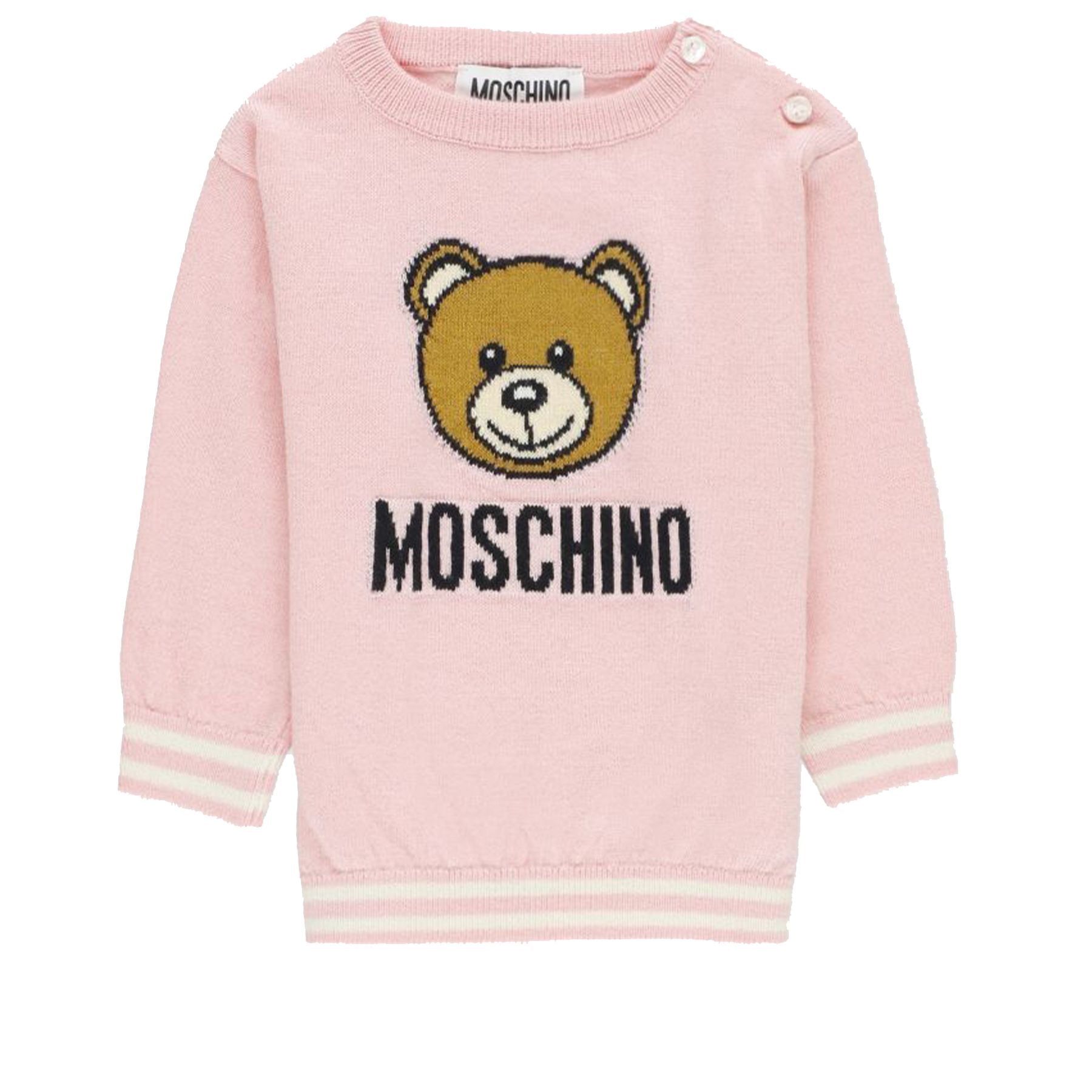 Moschino Jacquard Crew Neck Sweater