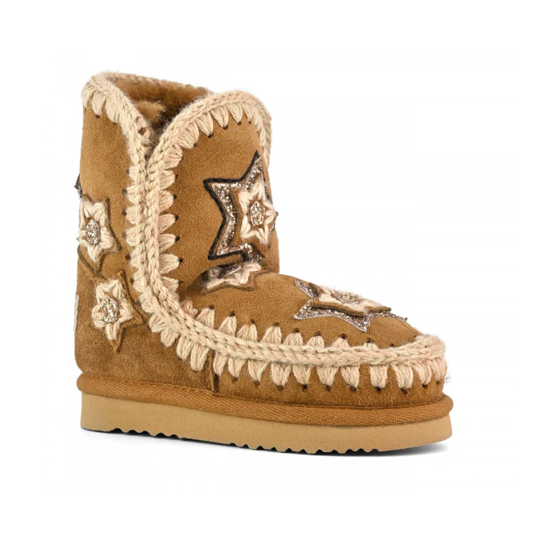 Mou Eskimo Kid Crochet Stars Boots