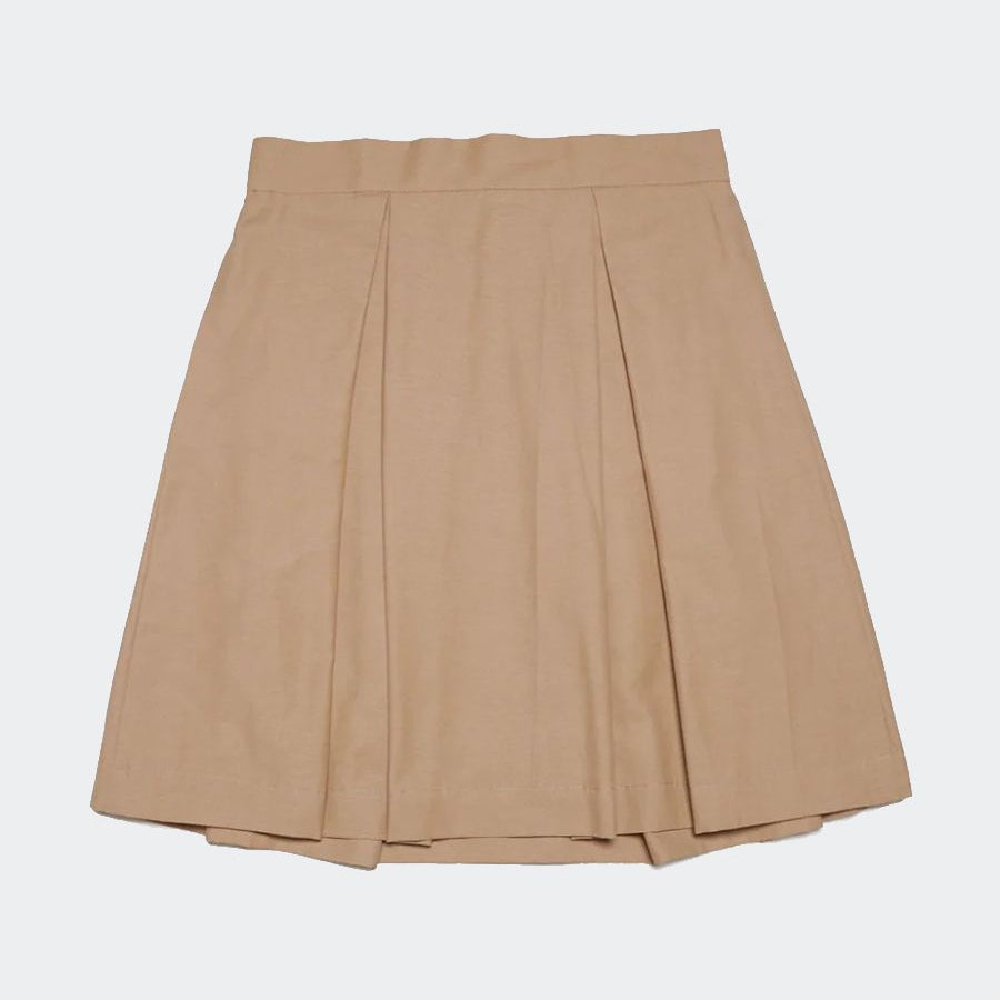 Max&co Solid Color Cotton Skirt