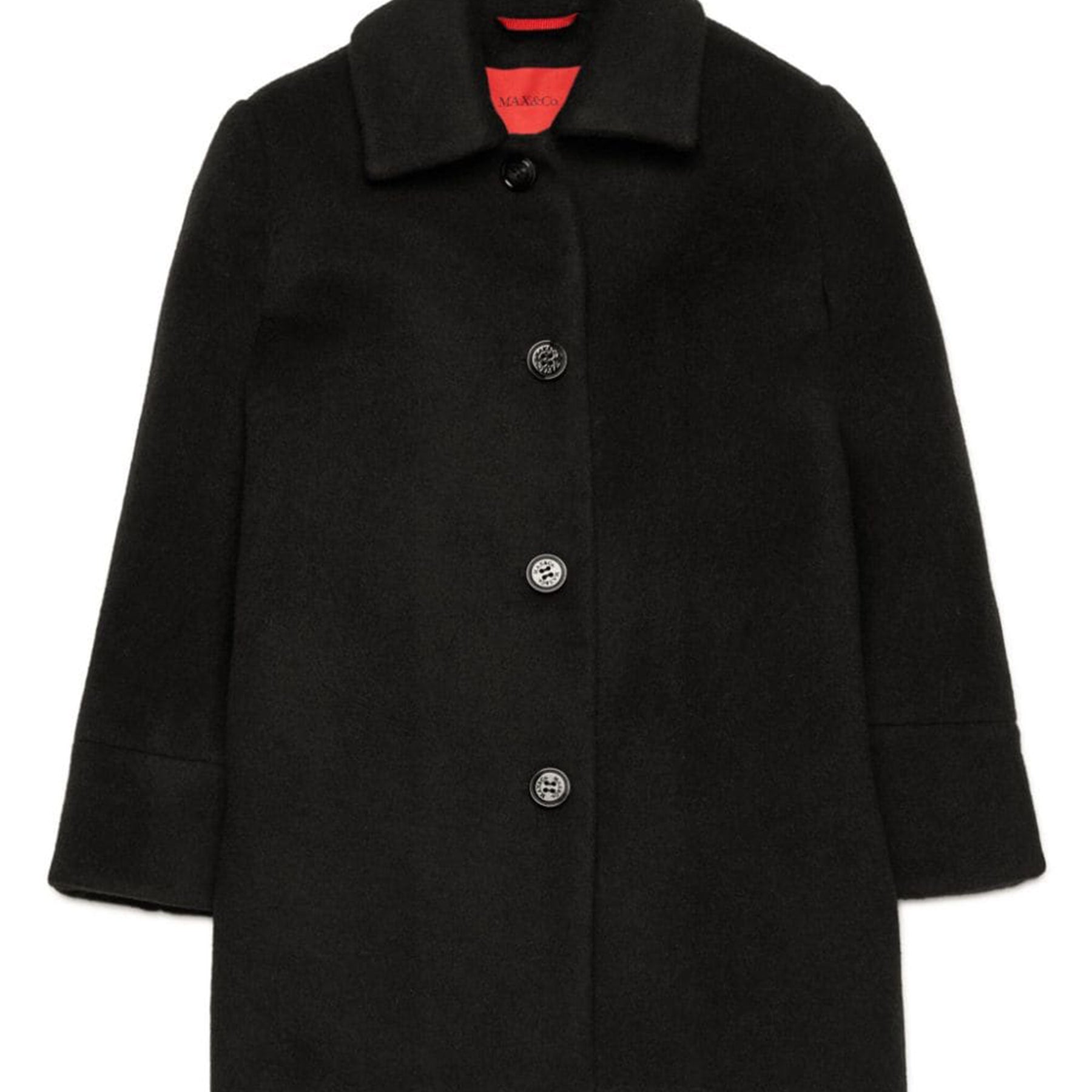 Classic Coat with Buttons Front