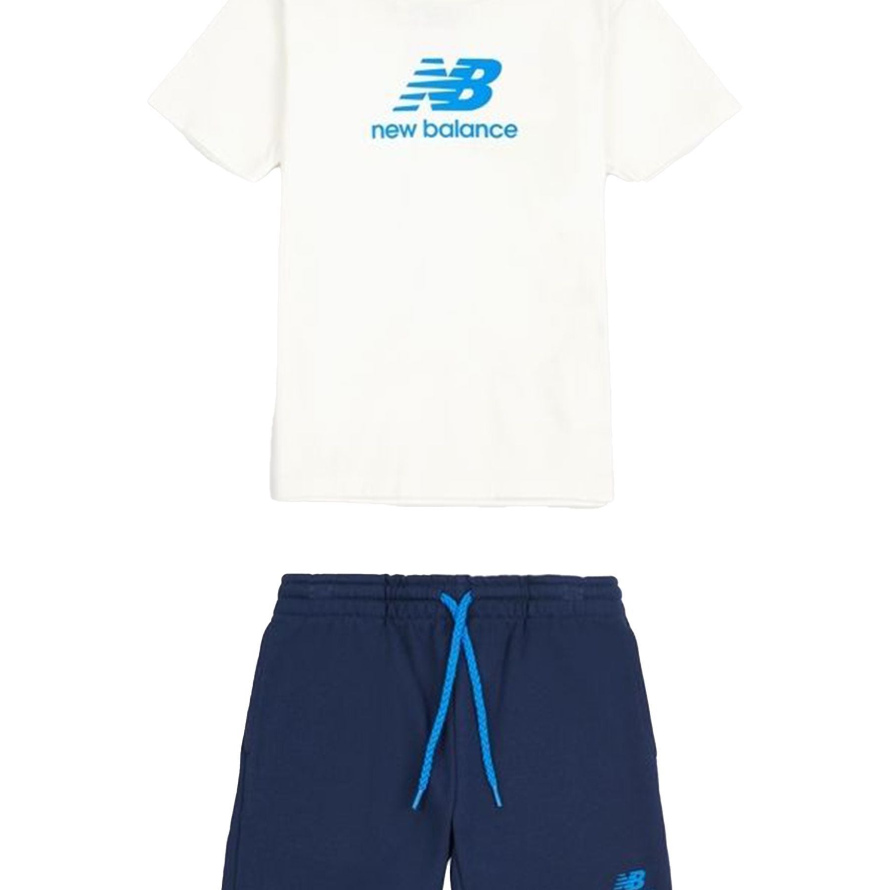 New Balance Printed T-Shirt and Shorts Sports Set