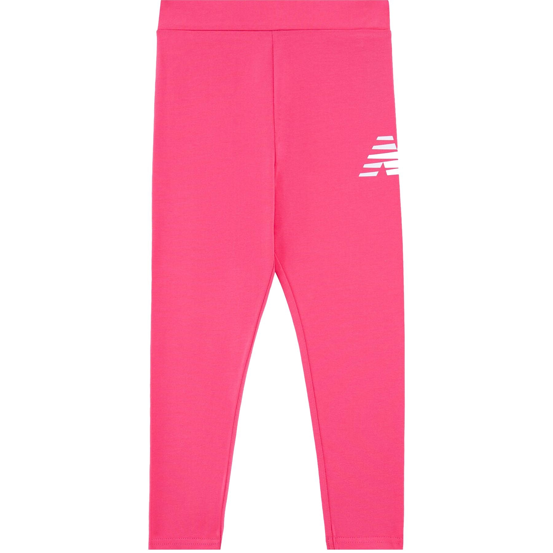 New Balance Solid Color Stretch Leggings with Logo