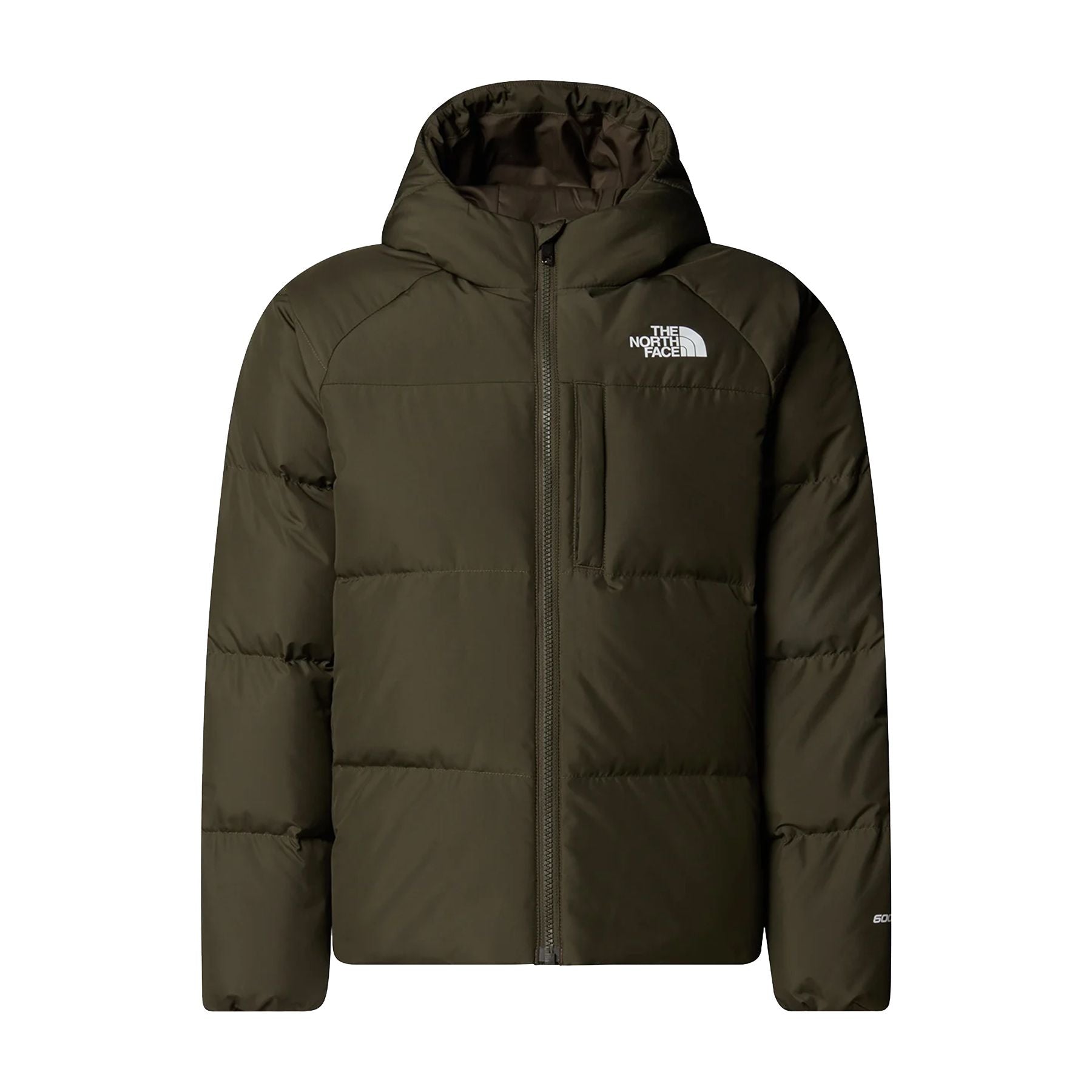 The North Face Green Padded Down Jacket with Hood