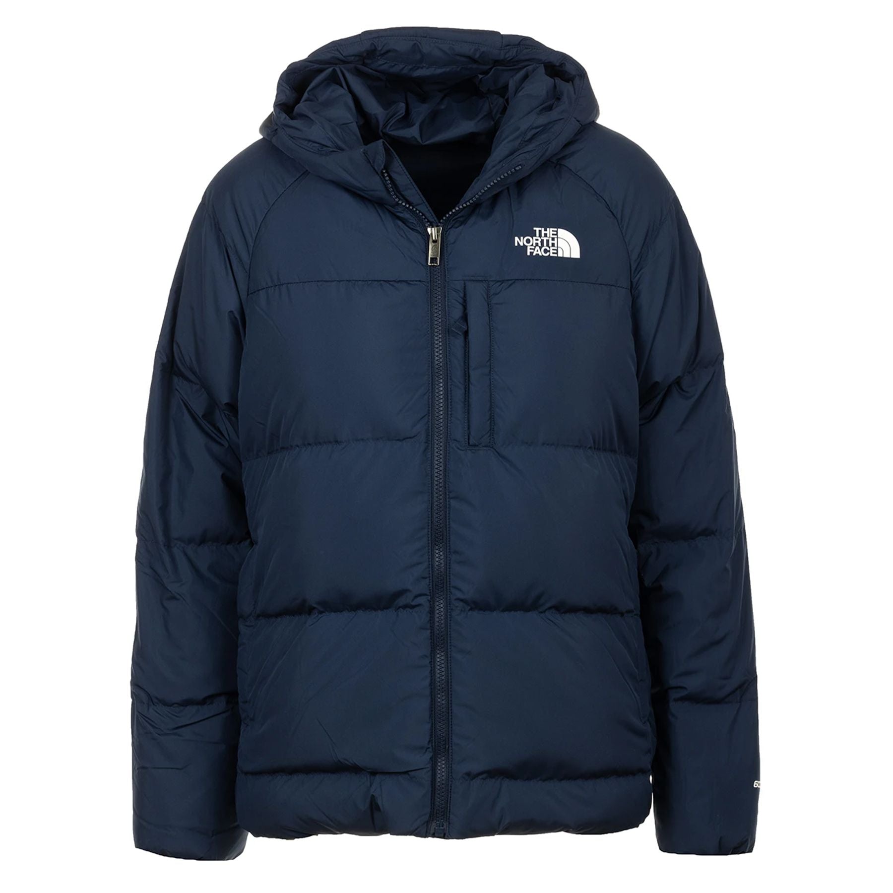 The North Face Blue Padded Down Jacket with Hood